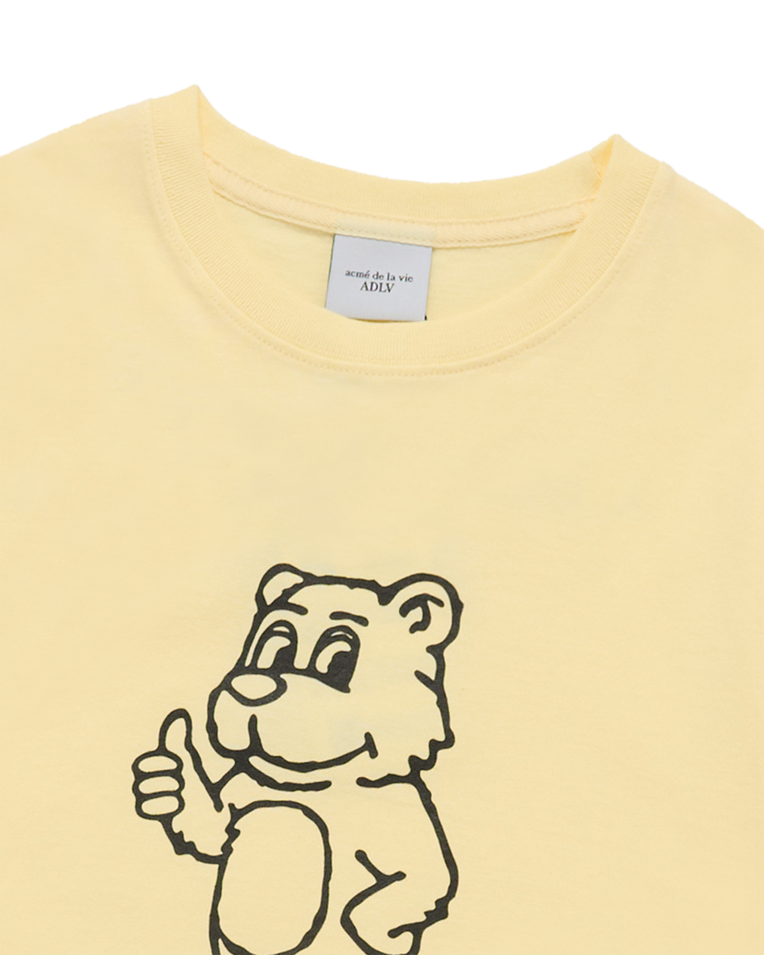 ADLV - Áo thun KIDS BASIC AC BEAR Vàng nhạt