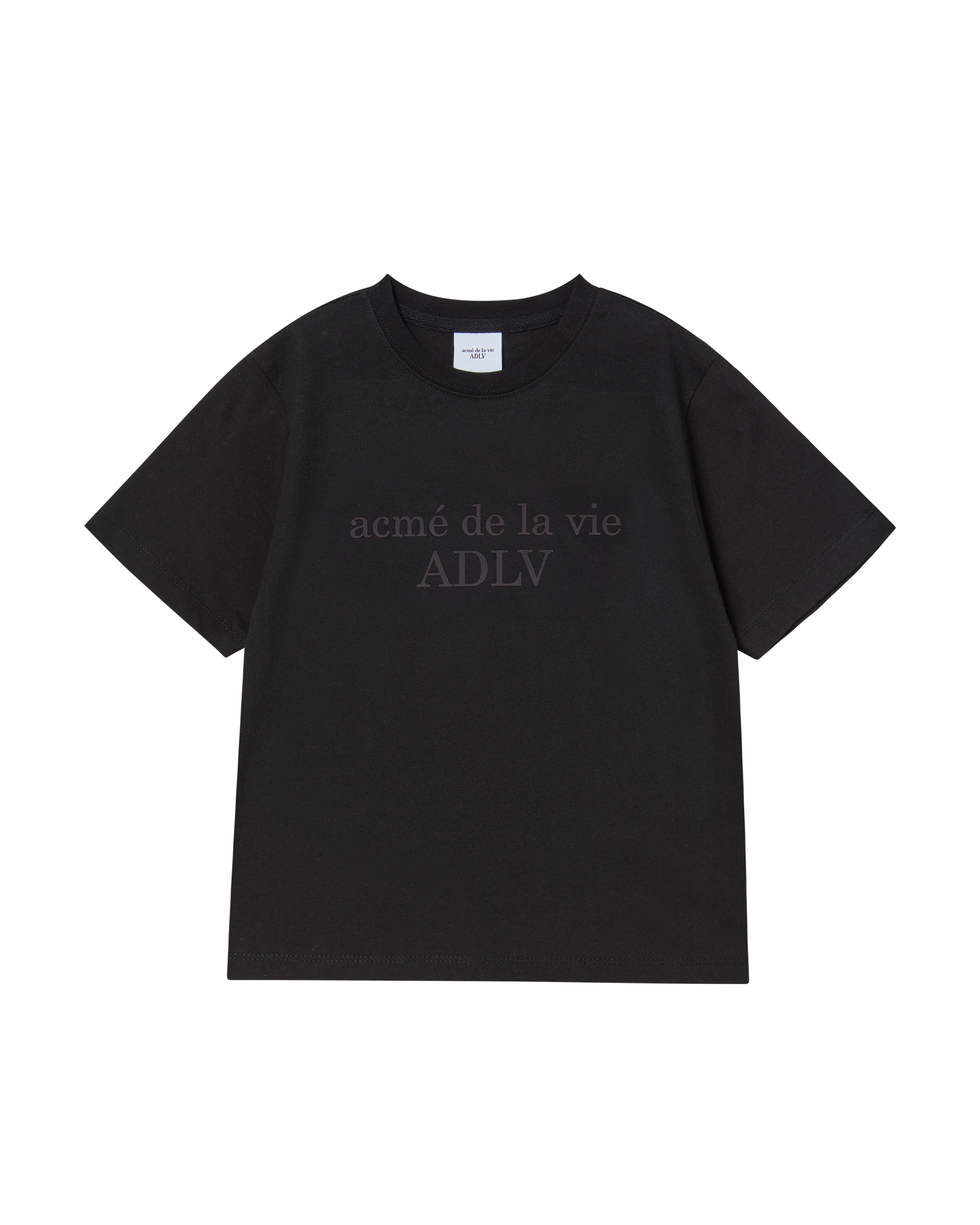 ADLV - Áo thun KIDS TWO TONE LOGO Đen