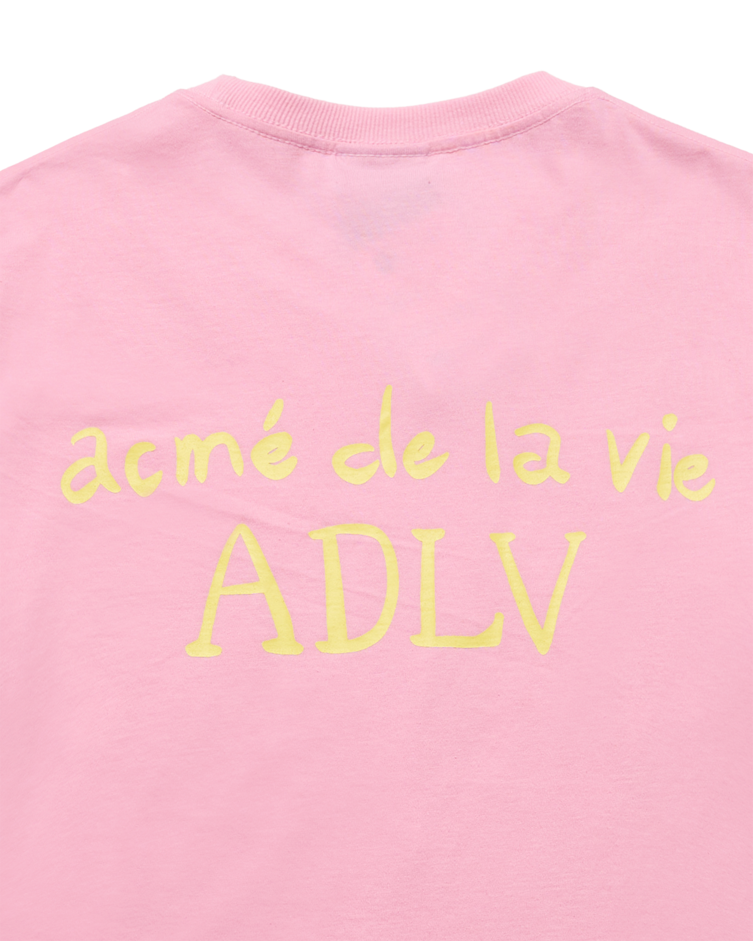 ADLV - Áo thun  CURSIVE LOGO Hồng nhạt