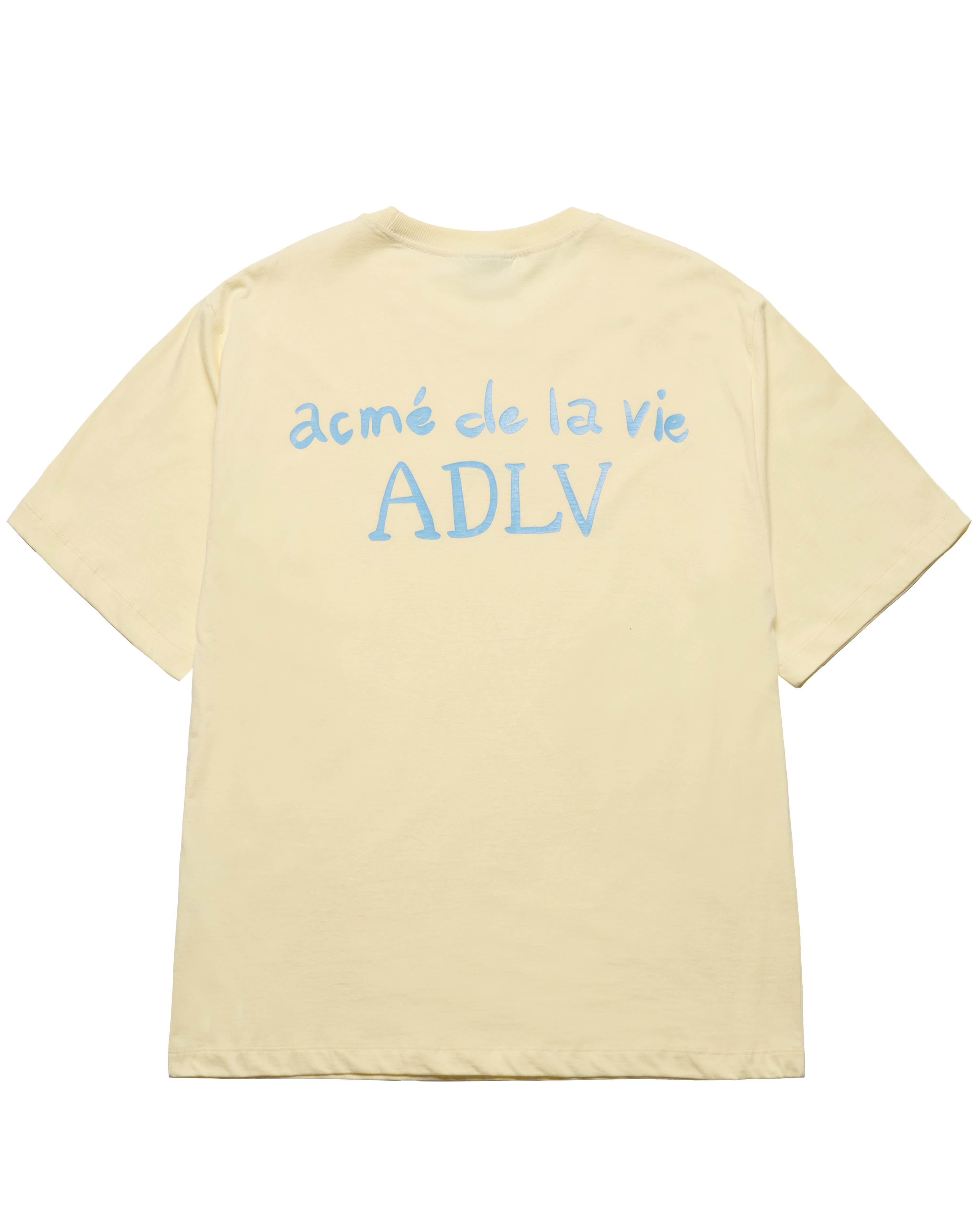 ADLV - Áo thun  CURSIVE LOGO Vàng nhạt