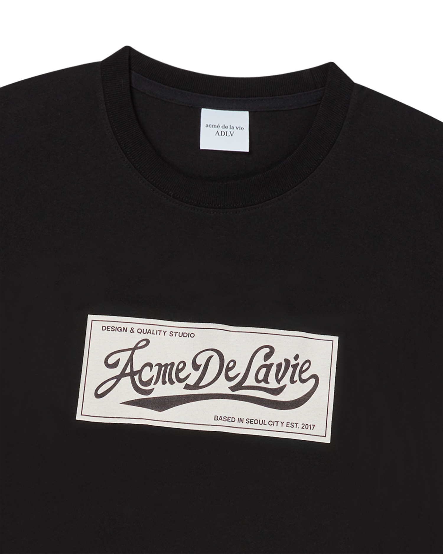 ADLV - Áo thun LABEL PRINT Đen