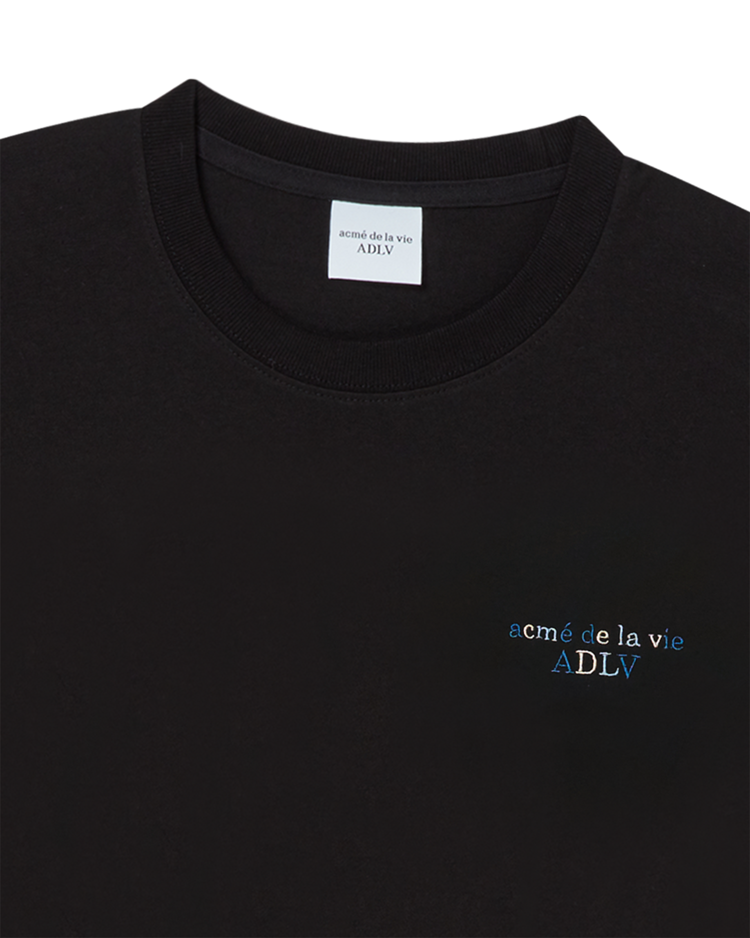 ADLV - Áo thun TRIPLE CHAIN EMBO BASIC LOGO Đen