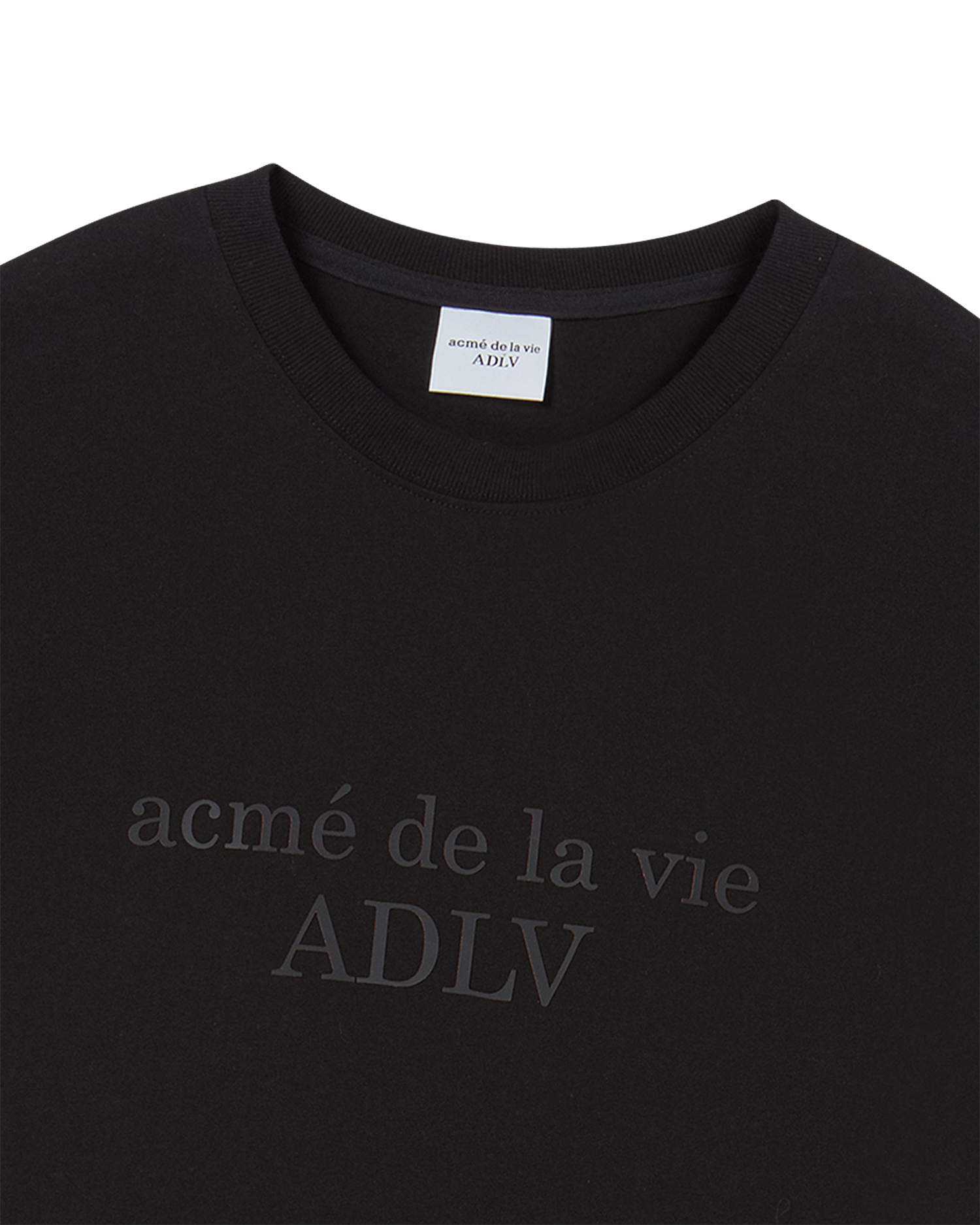 ADLV - Áo thun ngắn tay TWO TONE Đen