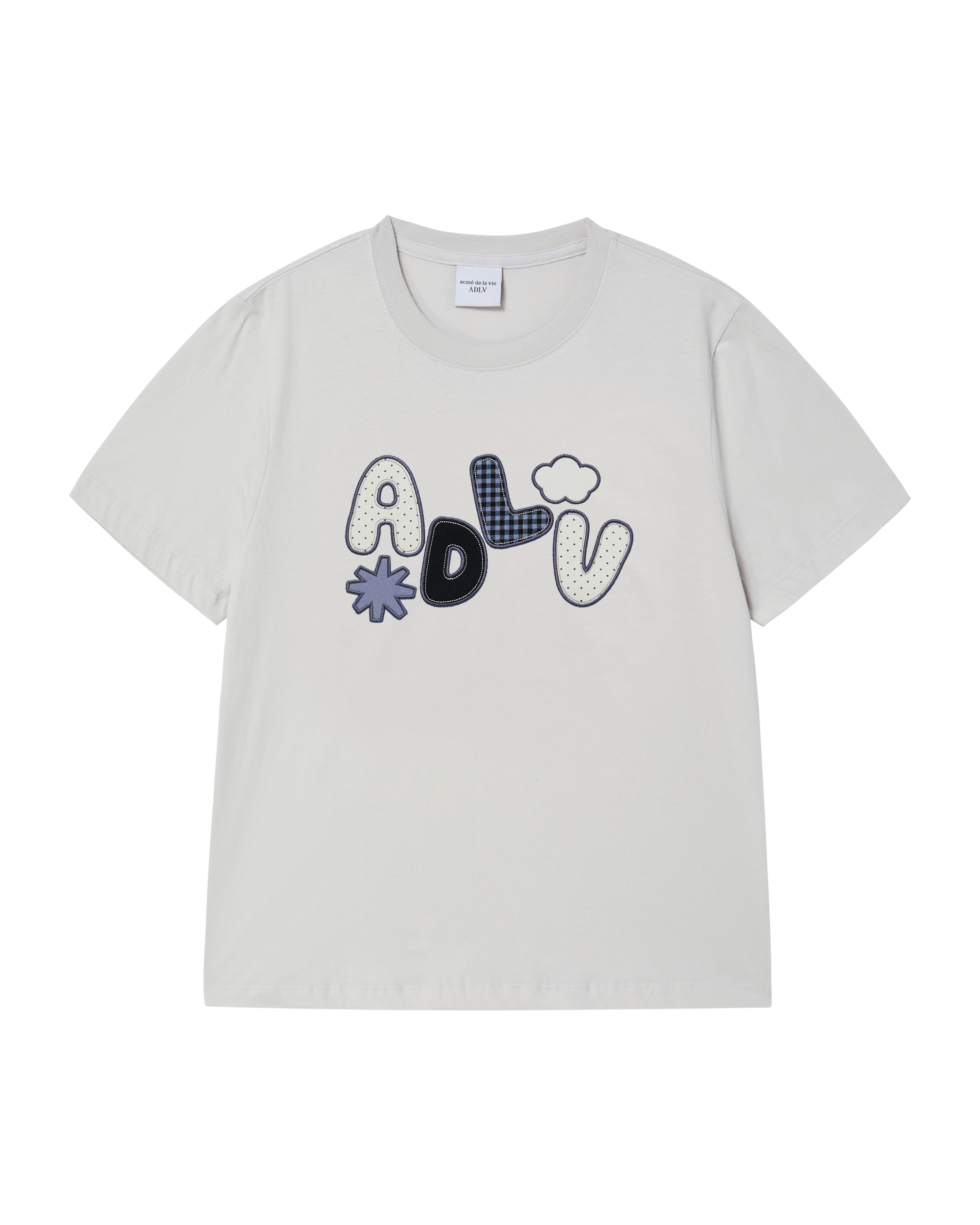 Áo thun WOMAN ADLV APPLIQUE LOGO Xám nhạt