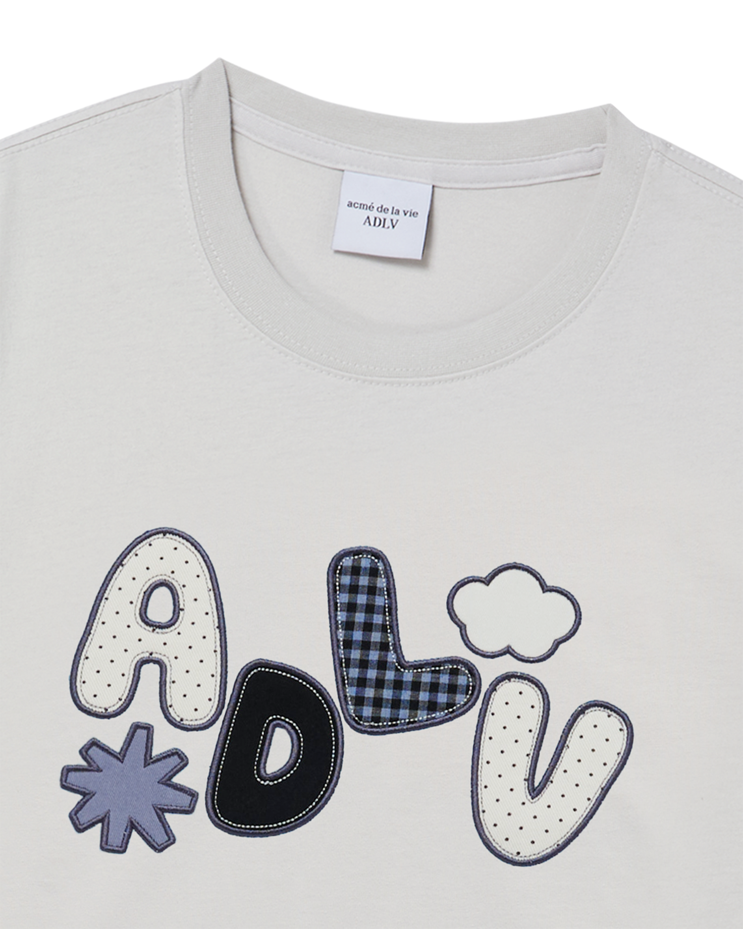 ADLV - Áo thun WOMAN ADLV APPLIQUE LOGO Xám nhạt