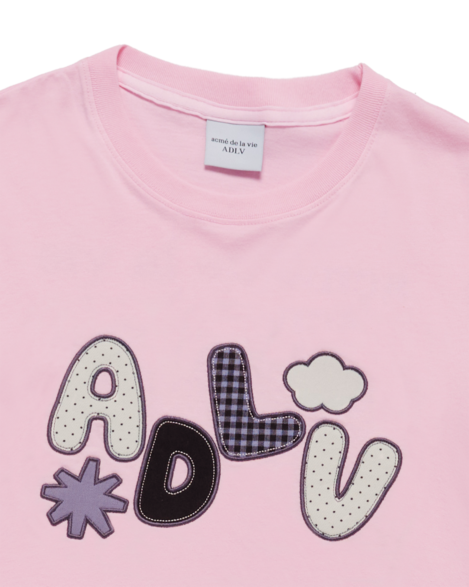 ADLV - Áo thun WOMAN ADLV APPLIQUE LOGO Hồng nhạt
