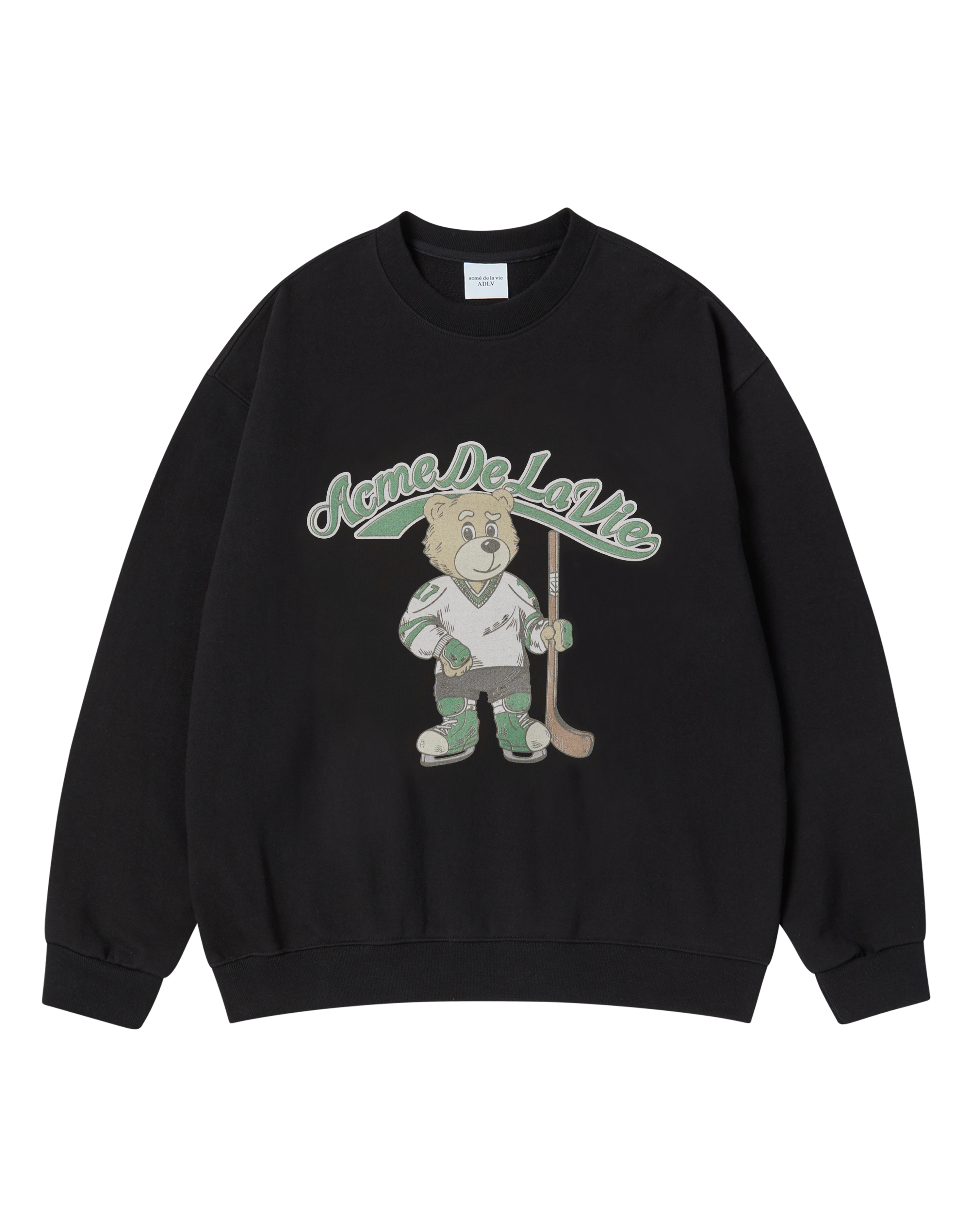 ADLV - Áo nỉ VINTAGE MASCOT AC BEAR Đen