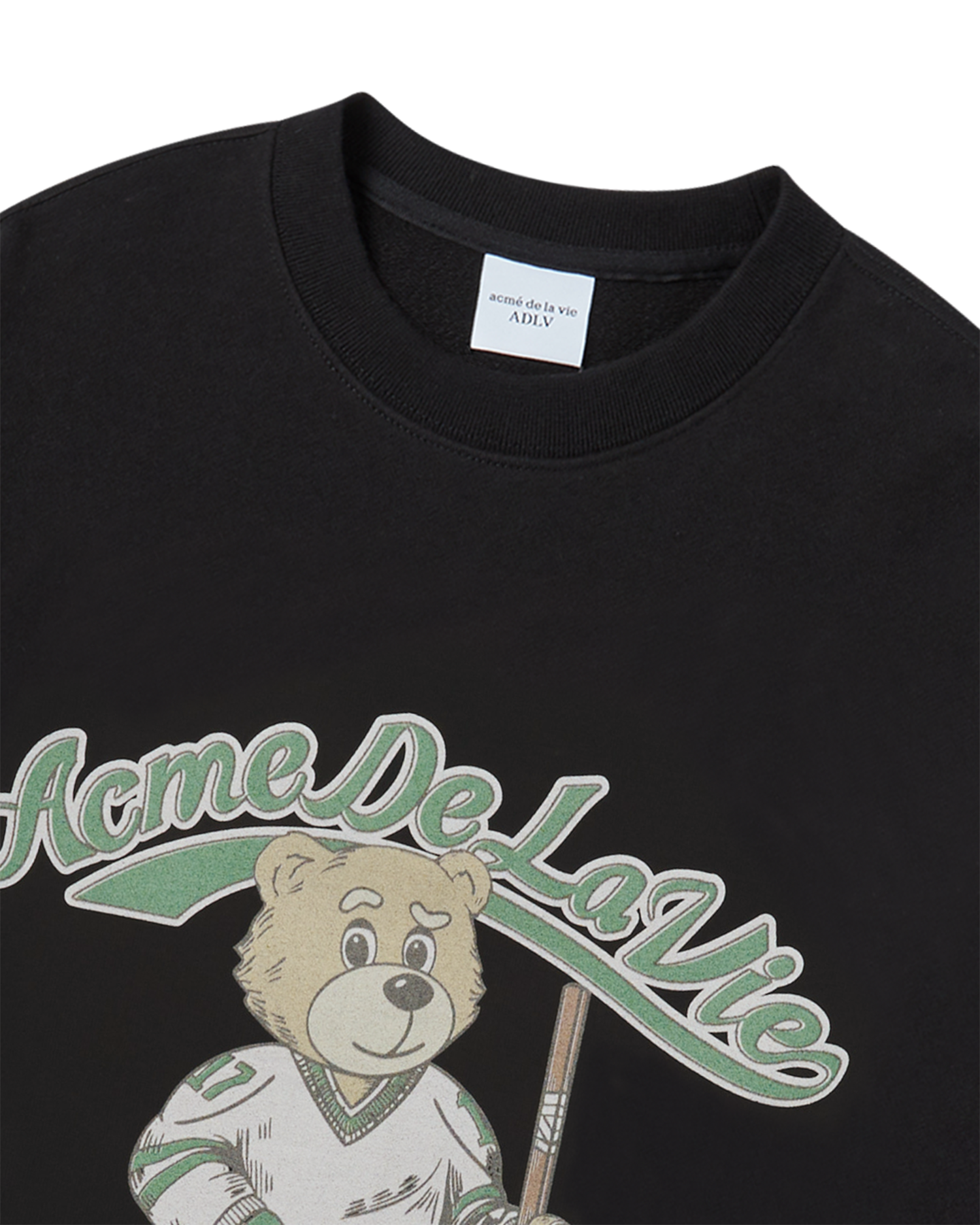 ADLV - Áo nỉ VINTAGE MASCOT AC BEAR Đen