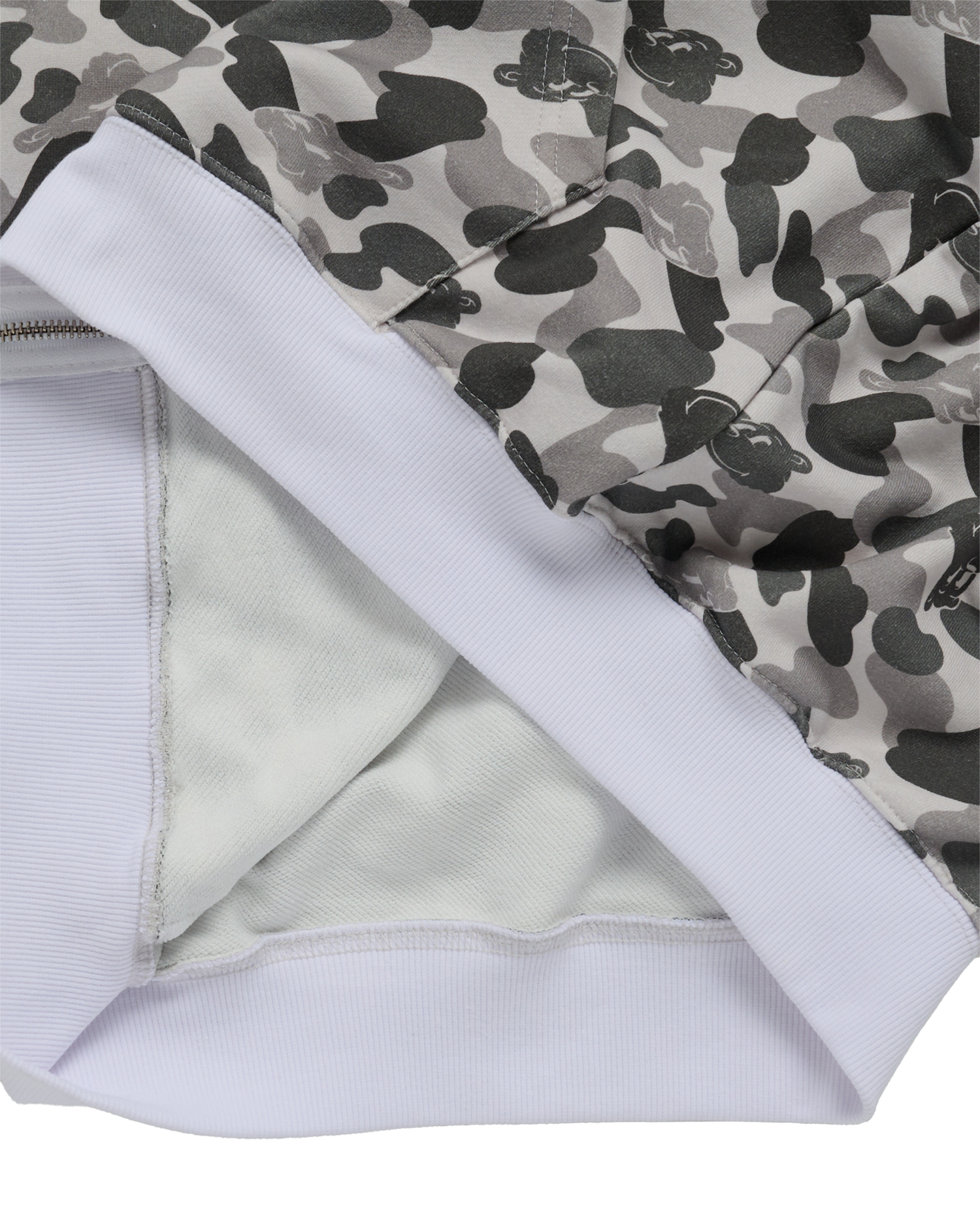 ADLV - Áo hoodie kéo khóa AC BEAR CAMO ALLOVER Xám