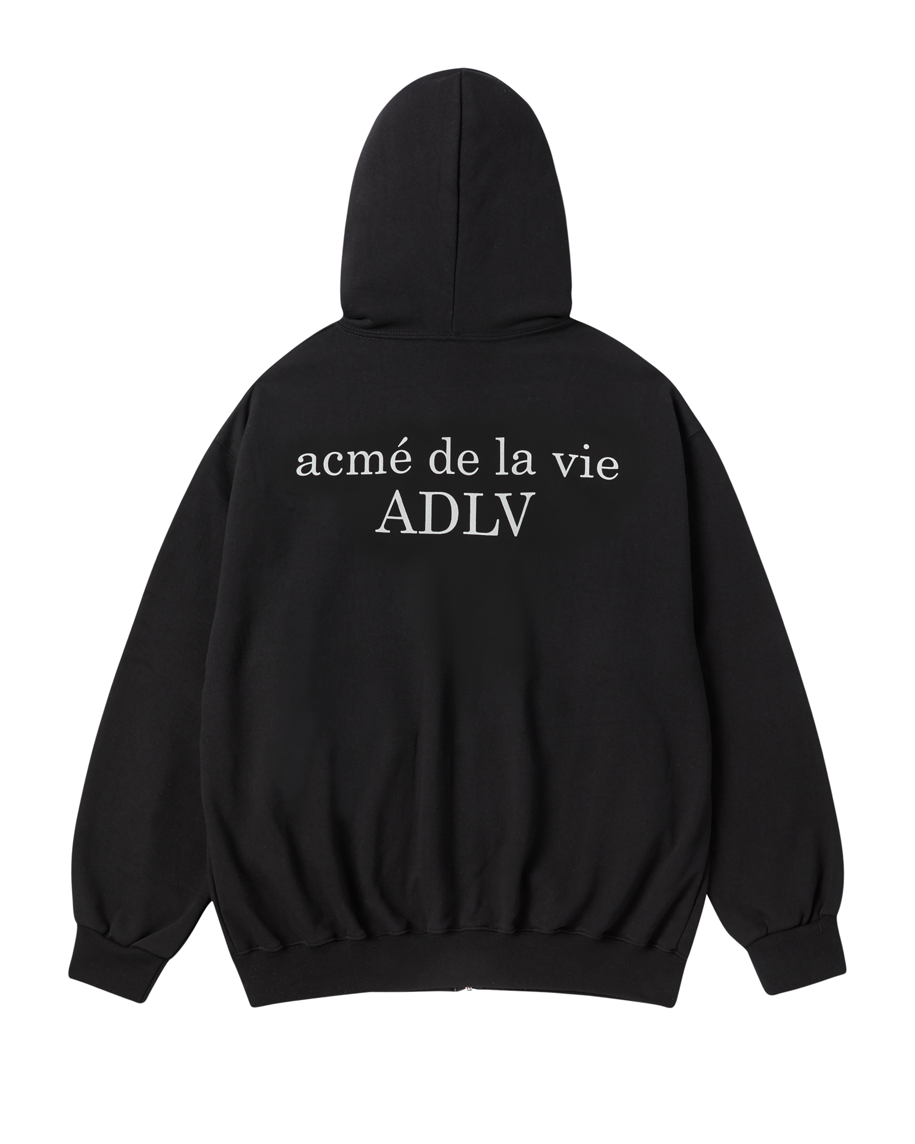 ADLV - Áo hoodie kéo khóa BASIC AC BEAR Đen