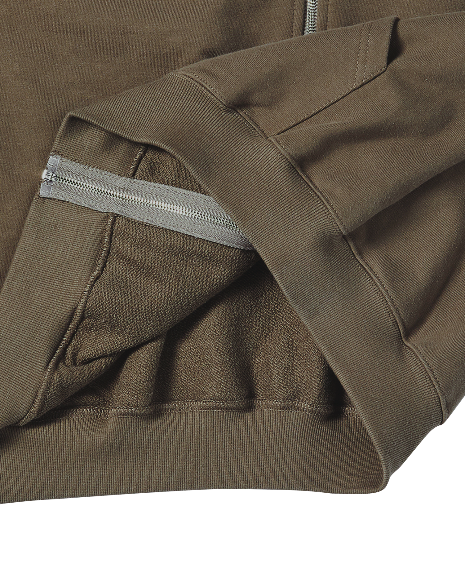 ADLV - Áo hoodie kéo khóa BASIC AC BEAR Ca cao