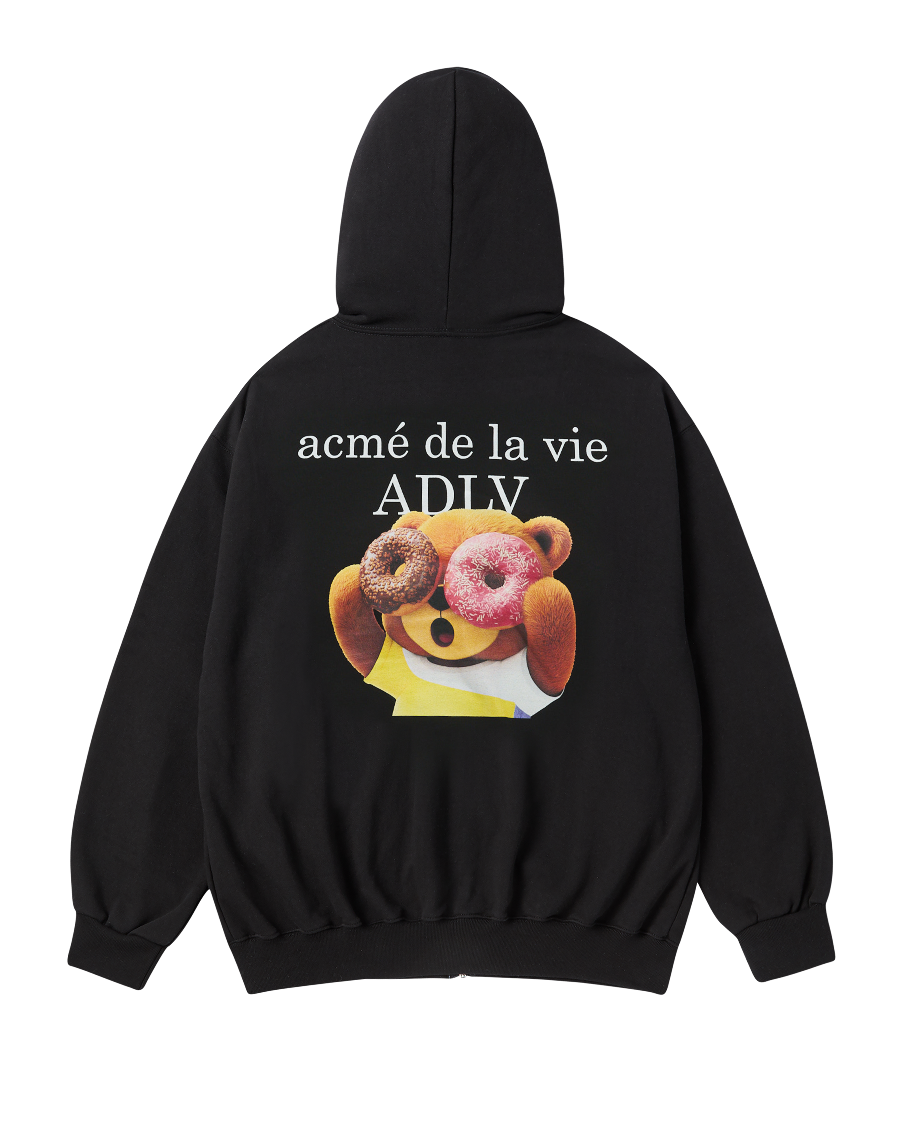ADLV - Áo hoodie AC BEAR x BABY FACE Đen