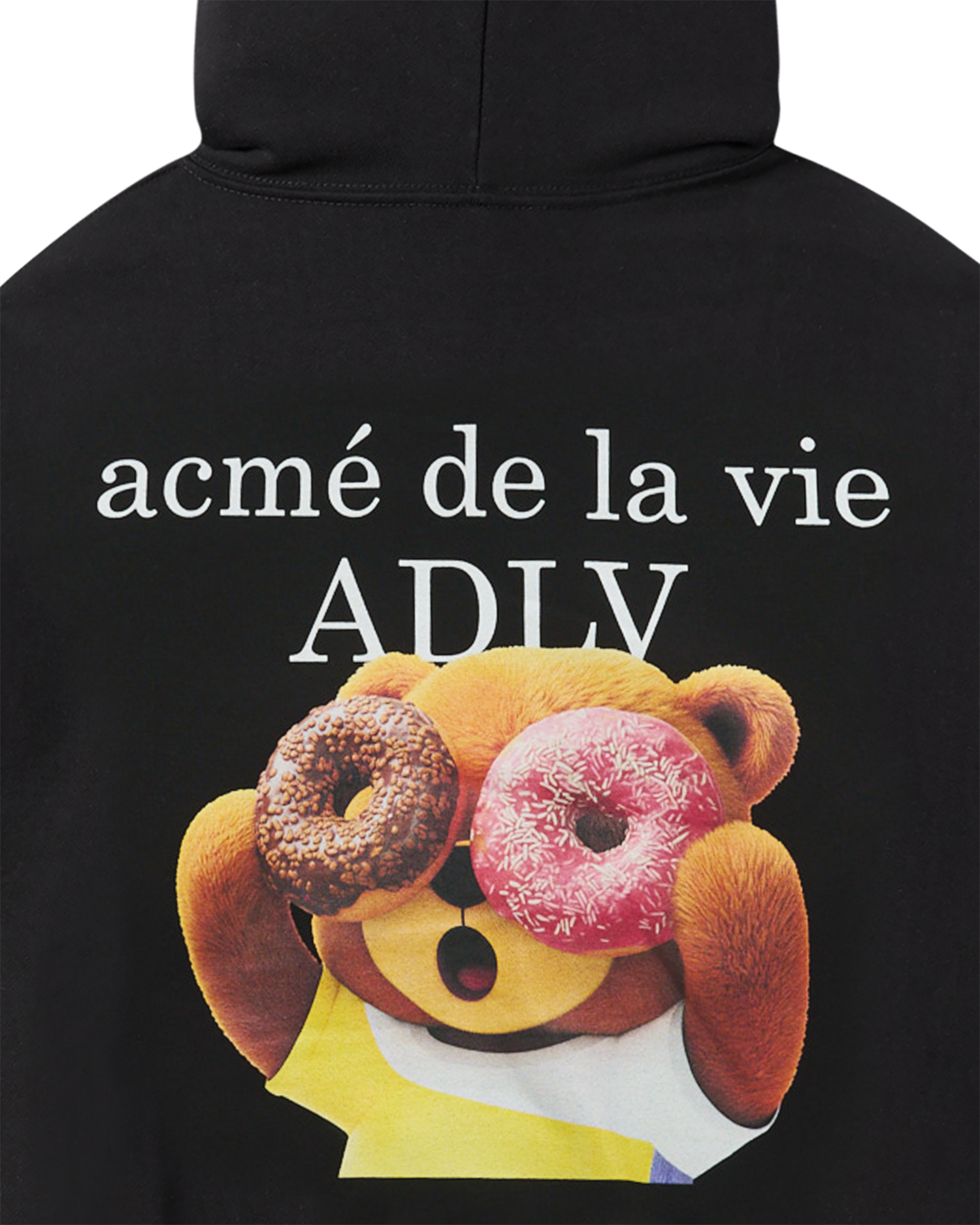 ADLV - Áo hoodie AC BEAR x BABY FACE Đen