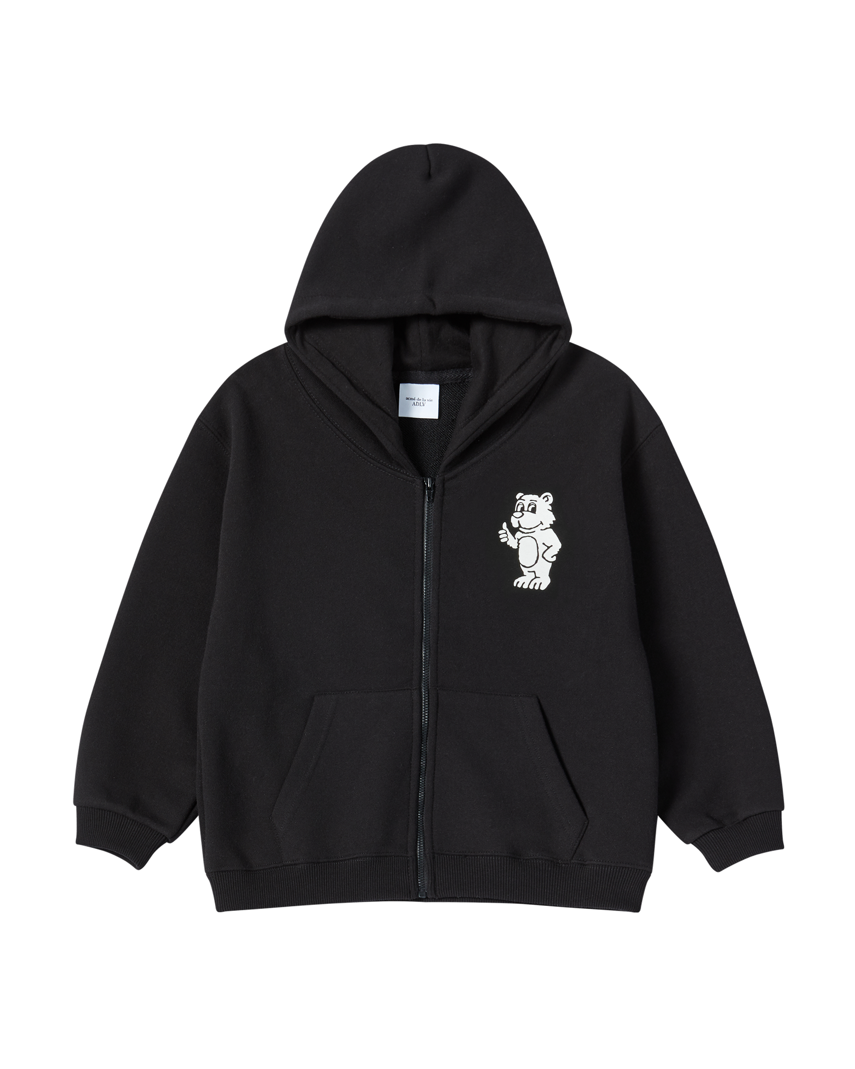 ADLV - Áo hoodie KIDS BASIC AC BEAR Đen