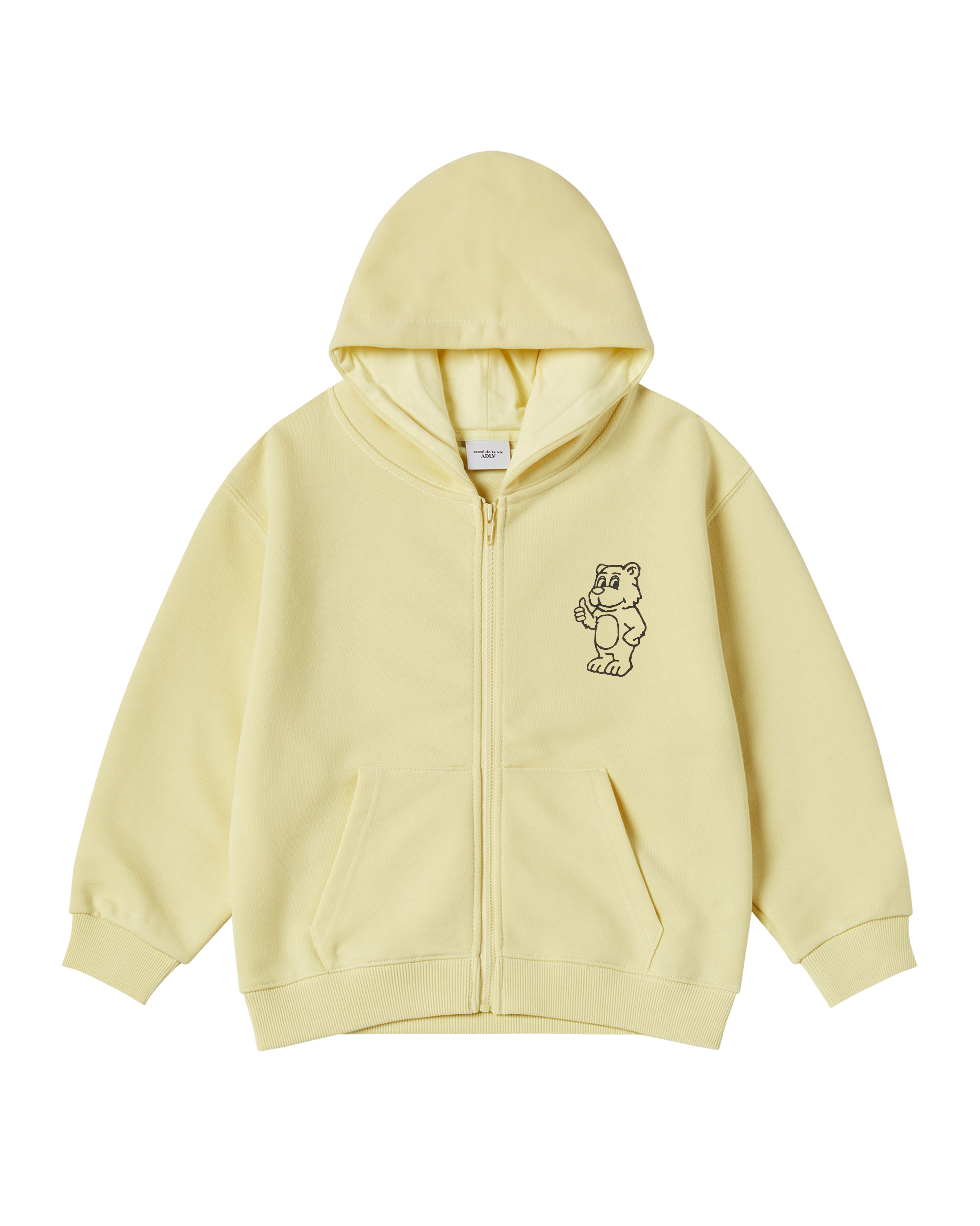 Áo hoodie KIDS BASIC AC BEAR Vàng nhạt