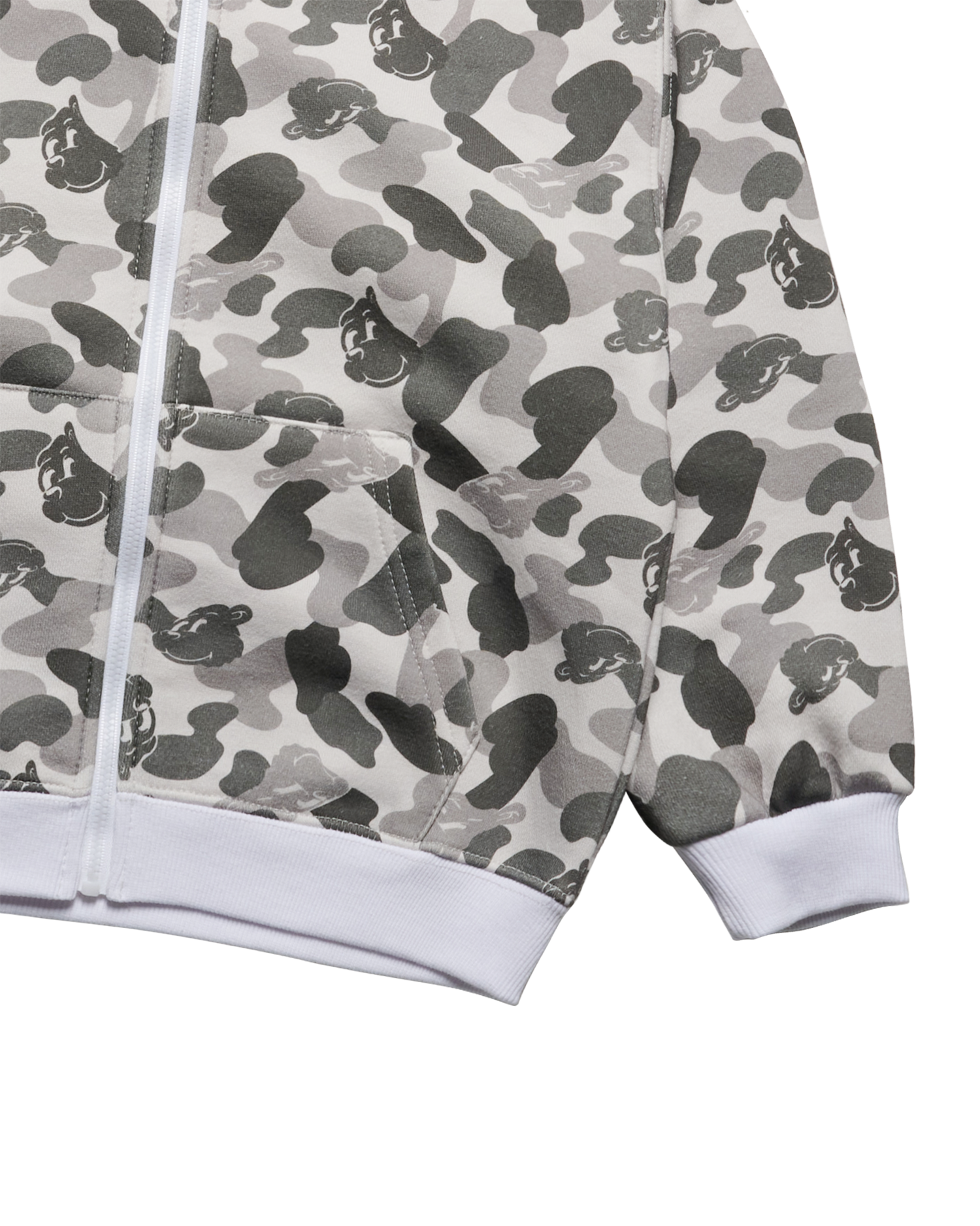 ADLV - Áo hoodie KIDS AC BEAR ALLOVER Xám