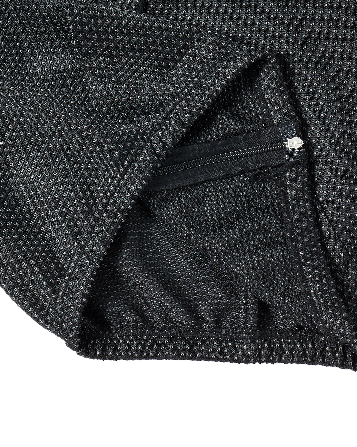 ADLV - Áo hoodie kéo khóa COLOR MIX MESH Đen