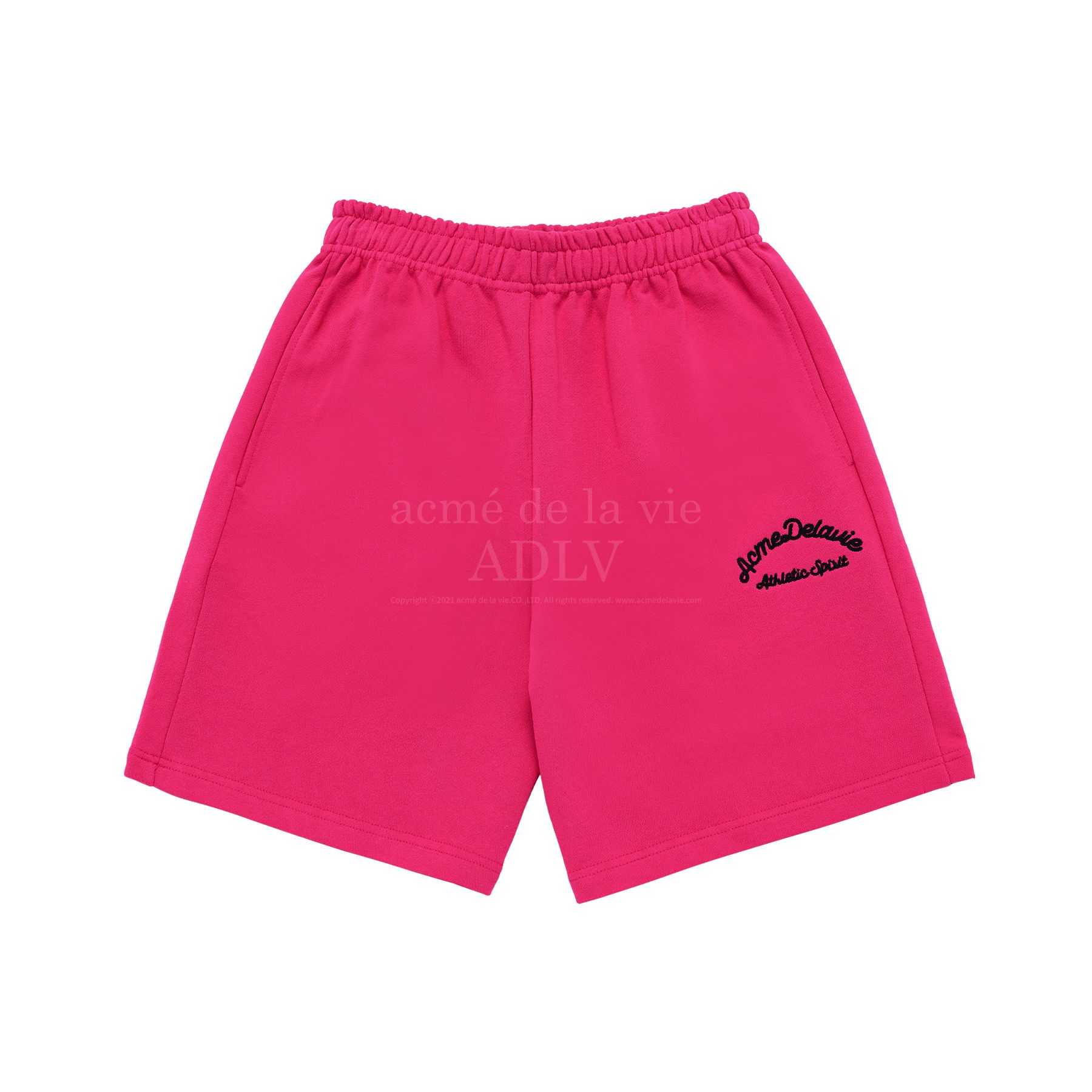 Quần Short ADLV Script Embossing Chain Needlewolk Hồng