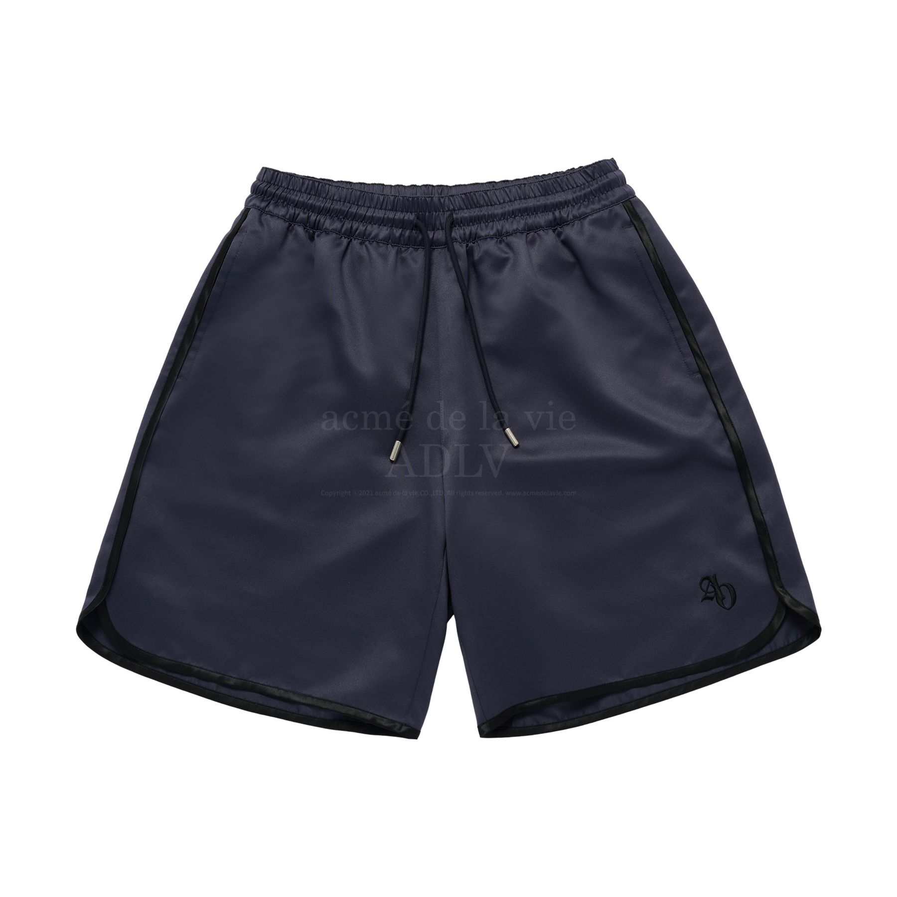 ADLV - Quần Short Nữ Satin Semi Boxing Đen