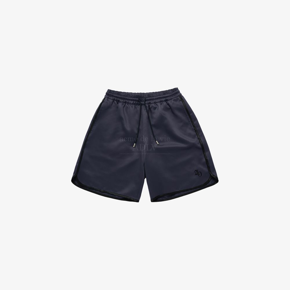 ADLV - Quần Short Nữ Satin Semi Boxing Đen