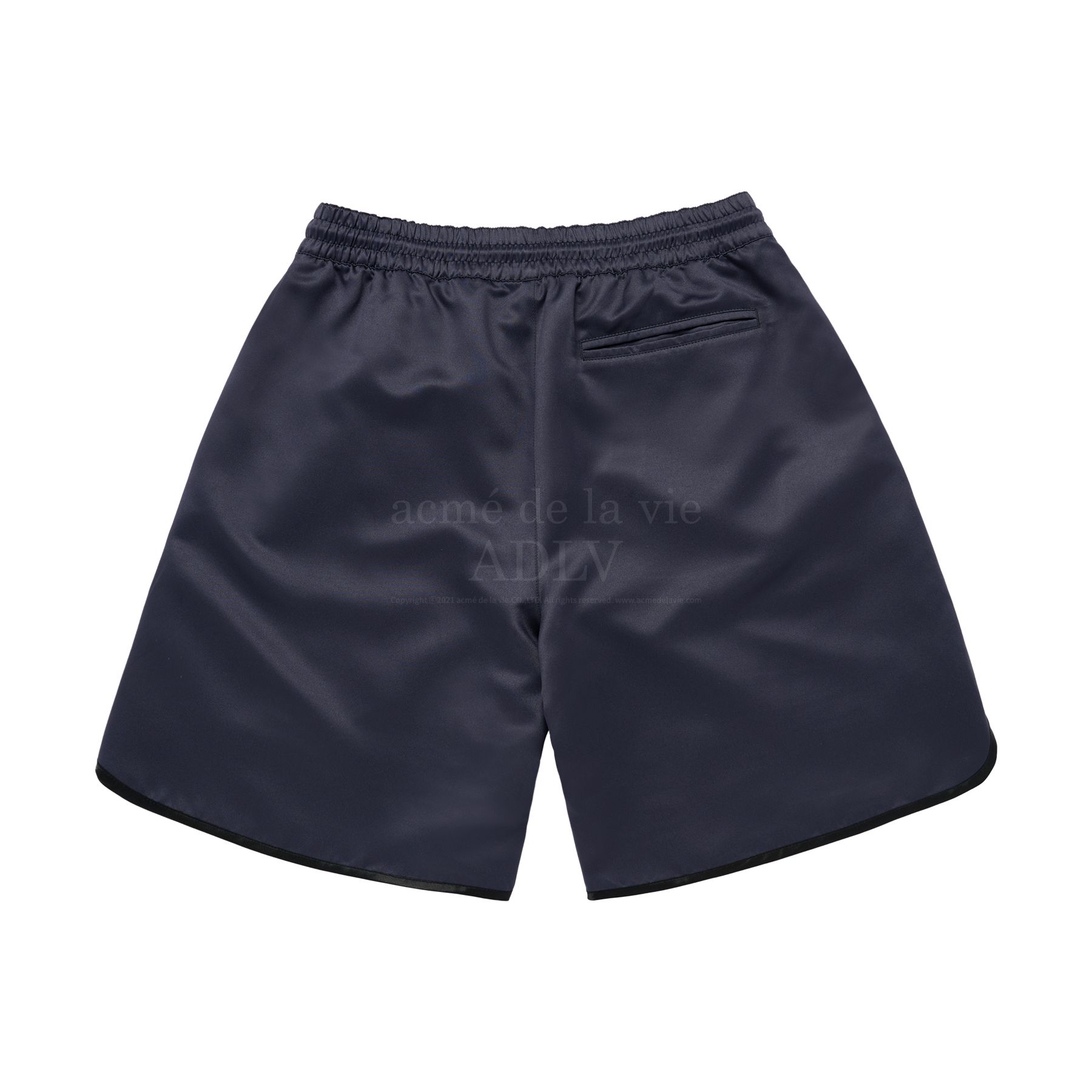ADLV - Quần Short Nữ Satin Semi Boxing Đen