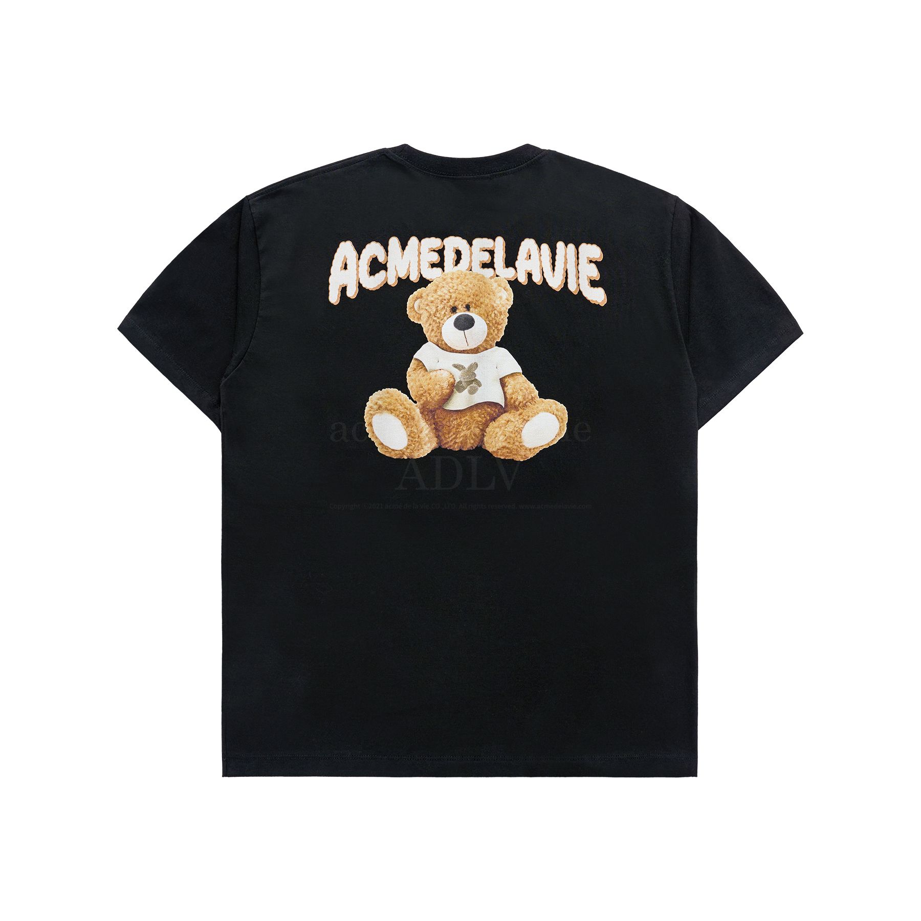 ADLV - Áo Thun ADLV Rabbit Bear Đen