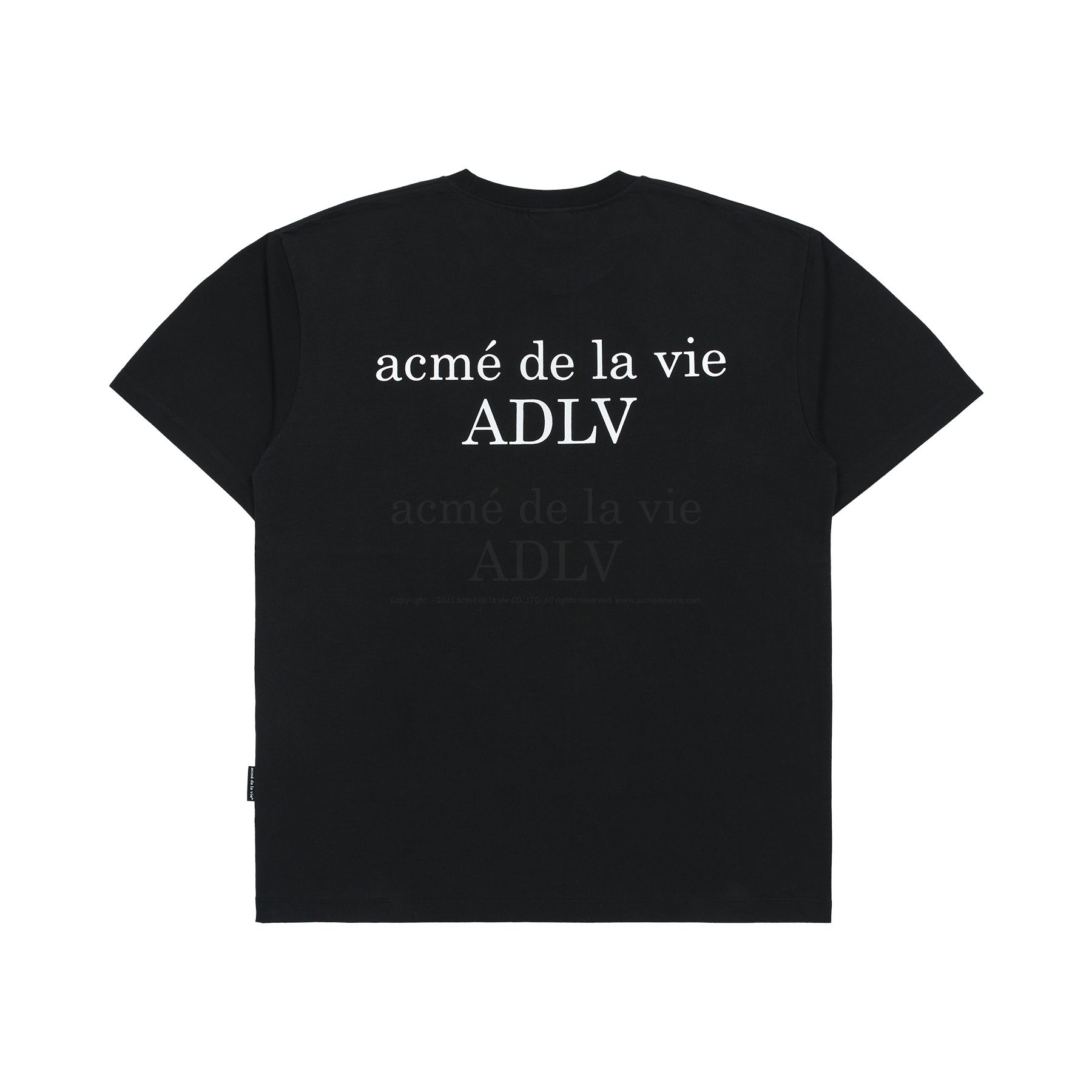 ADLV - Áo Thun ADLV Baby Face Bear Doll Hug Đen