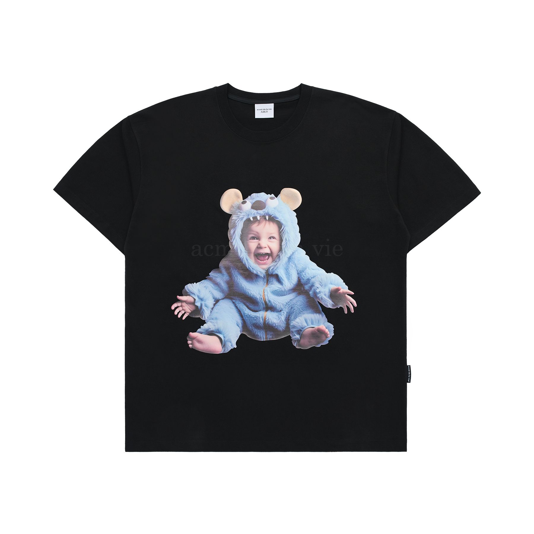 Áo Thun ADLV Baby Face Monster Baby Đen