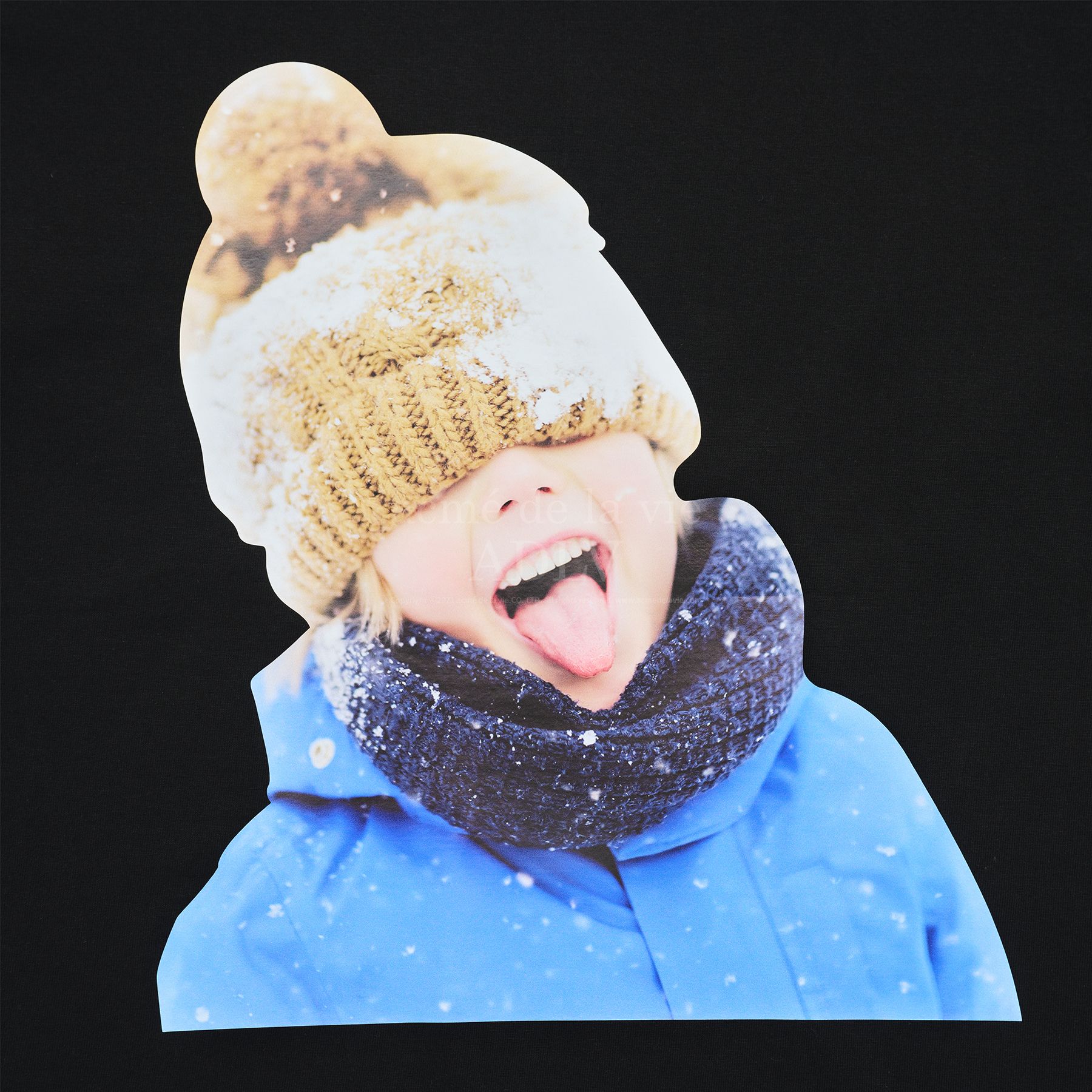 ADLV - Áo Thun ADLV Baby Face Yellow Beanie Boy Đen