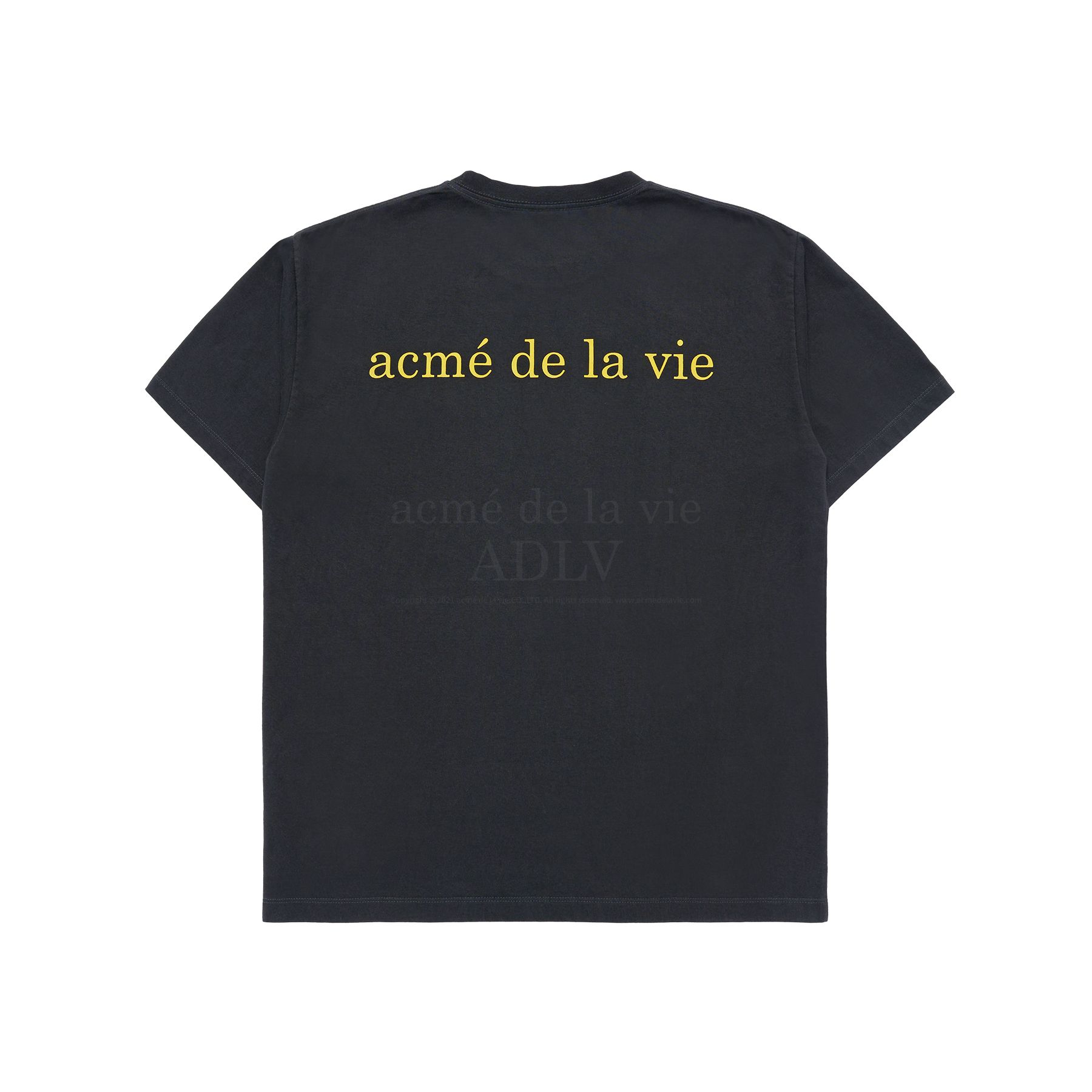 ADLV - Áo Thun ADLV Basic Logo Bio Washing Đen