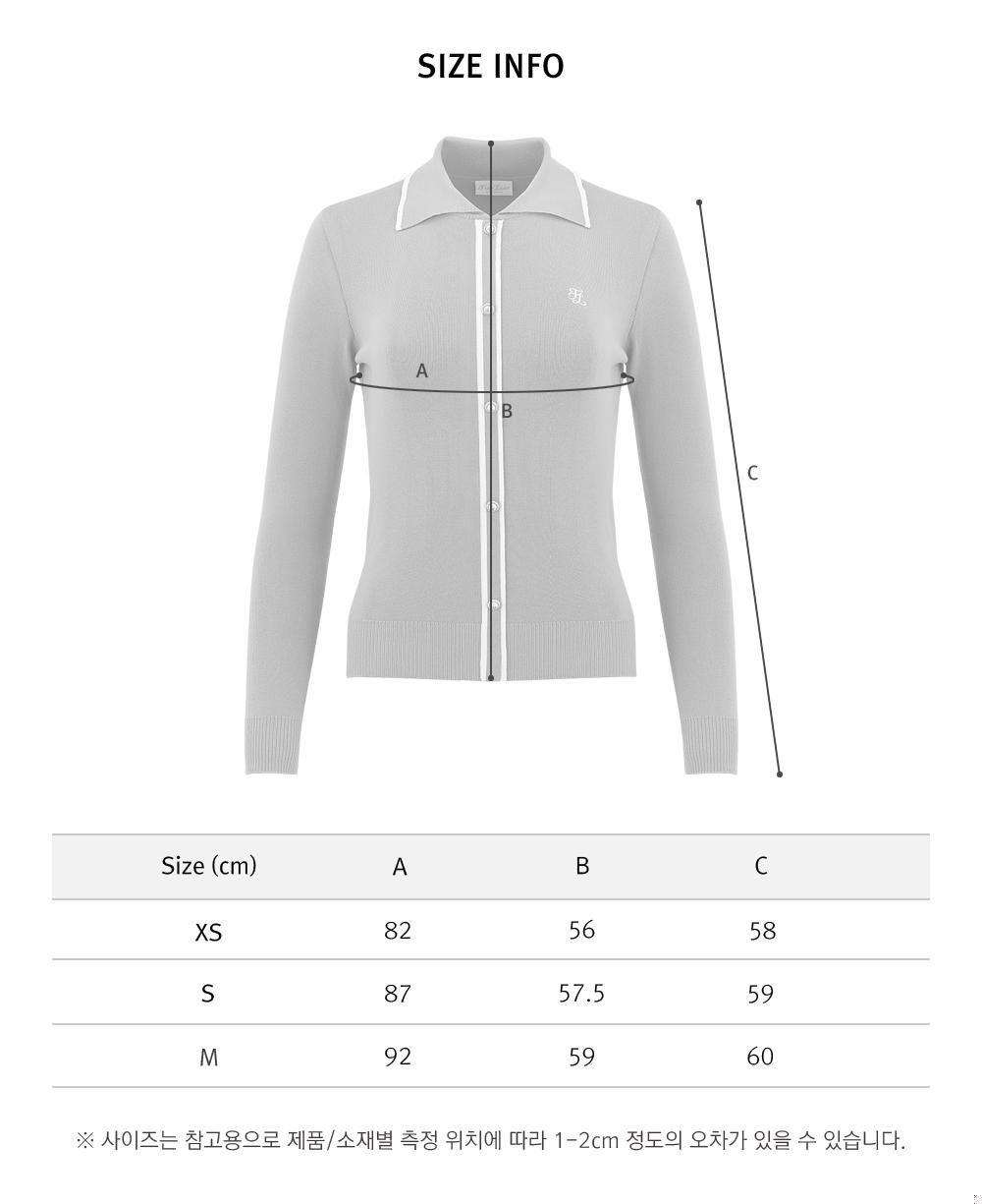 FairLiar - Áo len Line Color-Contrast Collar Ribbed - Be