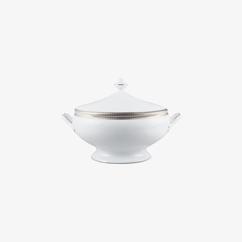 Bernardaud - Tô súp có nắp ATHENA PLATINE Soup-tureen-2qt