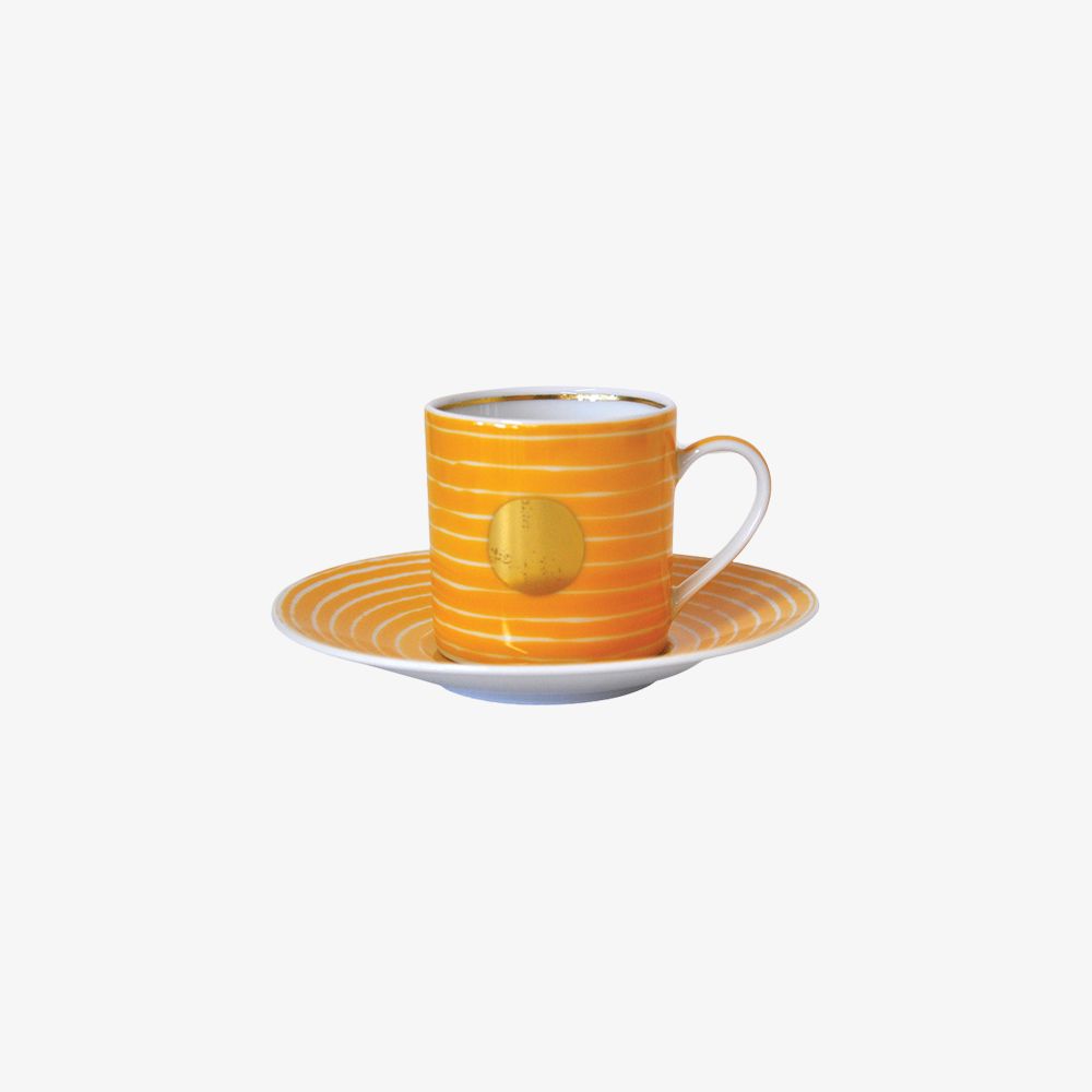 Bernardaud - Bộ 4 cốc và đĩa ABORO