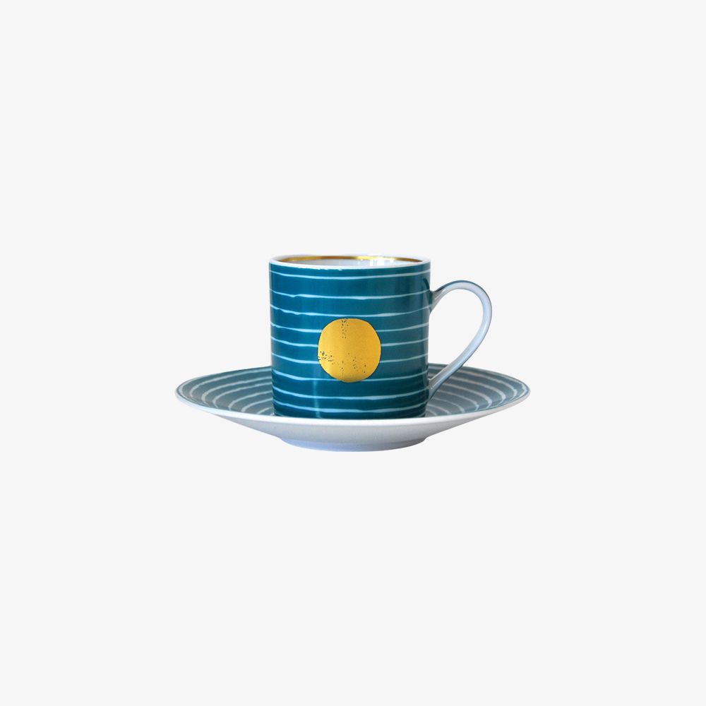 Bernardaud - Bộ 4 cốc và đĩa ABORO