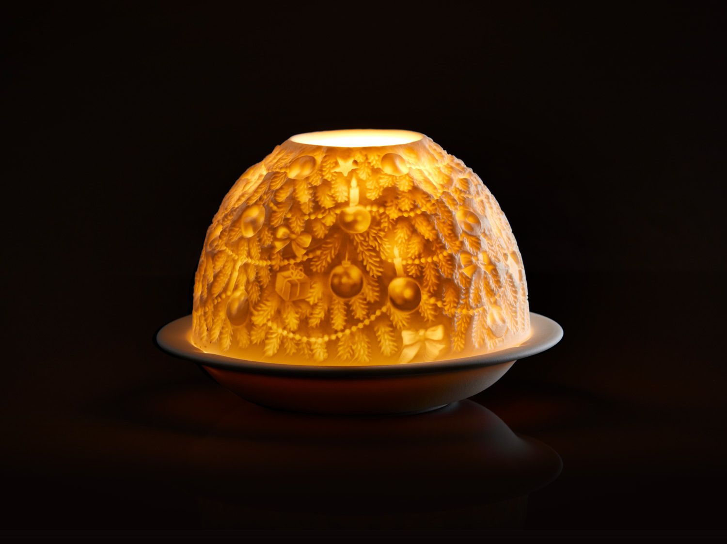 Bernardaud - Cốc chụp nến LA LITHOPHANIE Christmas tree