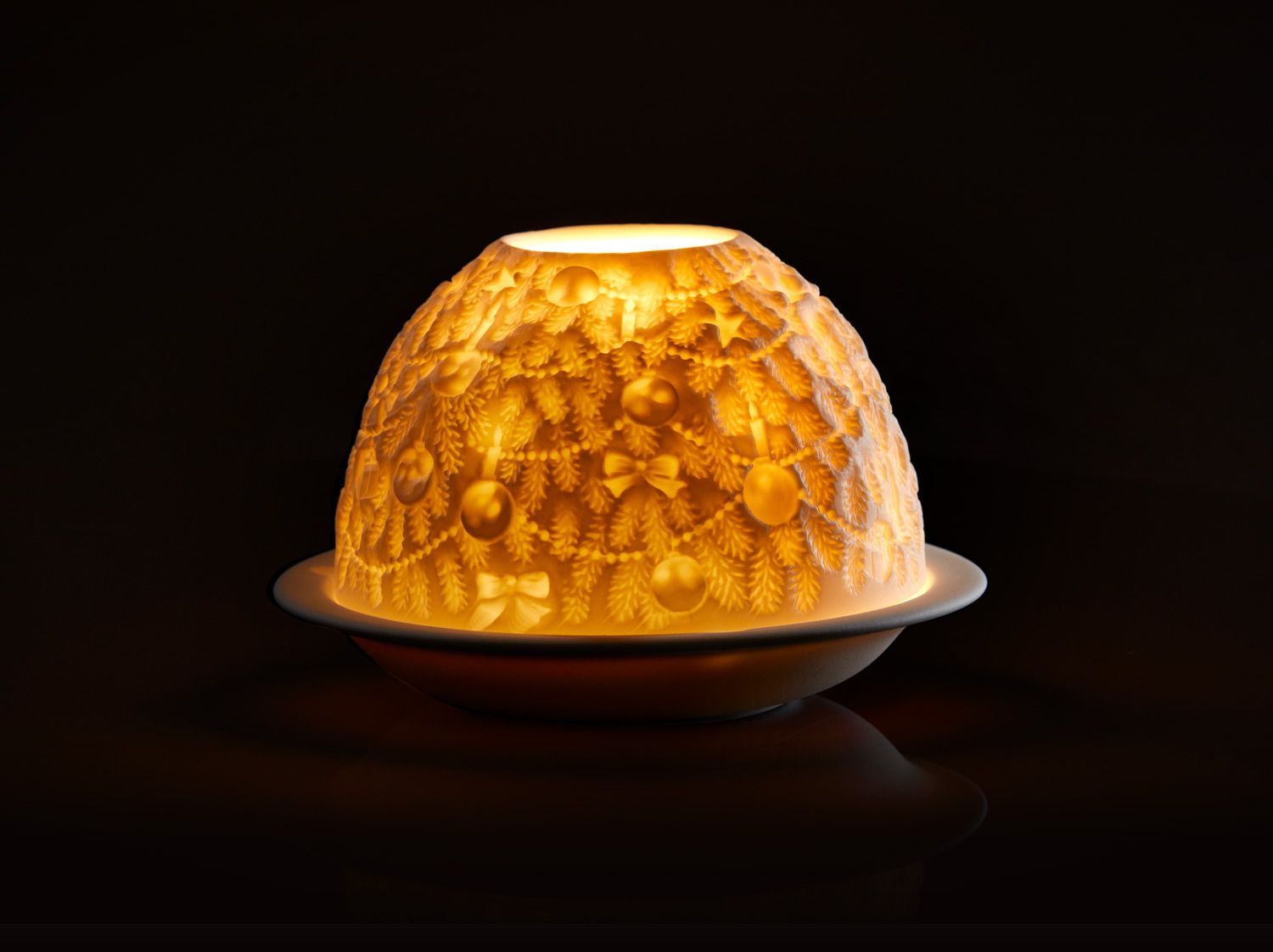 Bernardaud - Cốc chụp nến LA LITHOPHANIE Christmas tree