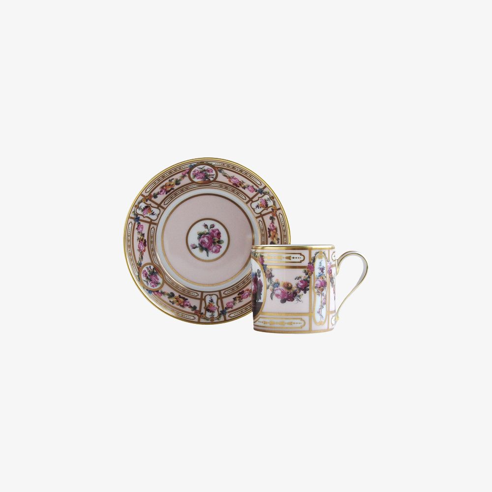Bernardaud - Bộ cốc và đĩa AUX PANIERS 100ml