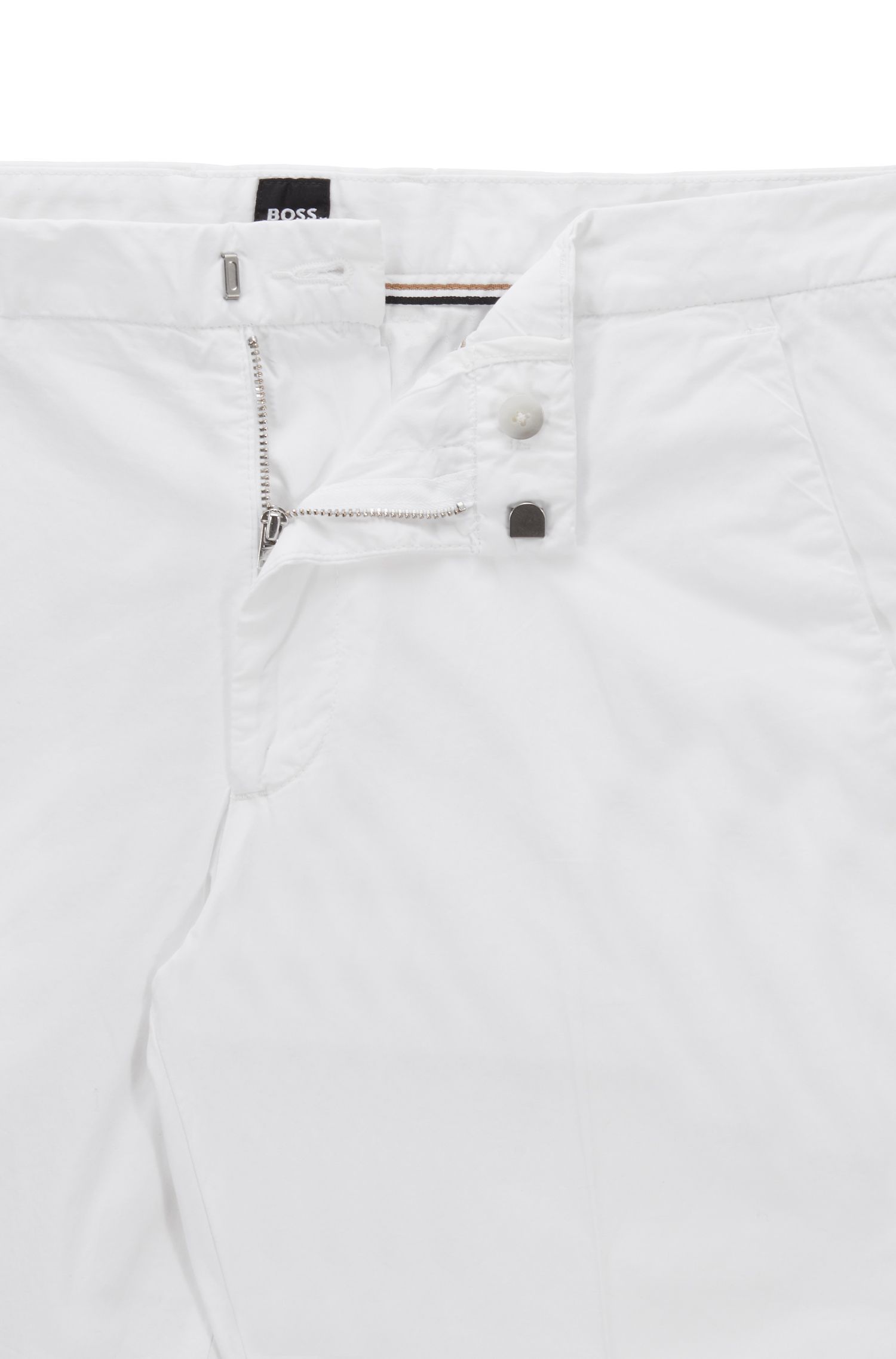 BOSS - Quần chinos chất cotton co giãn