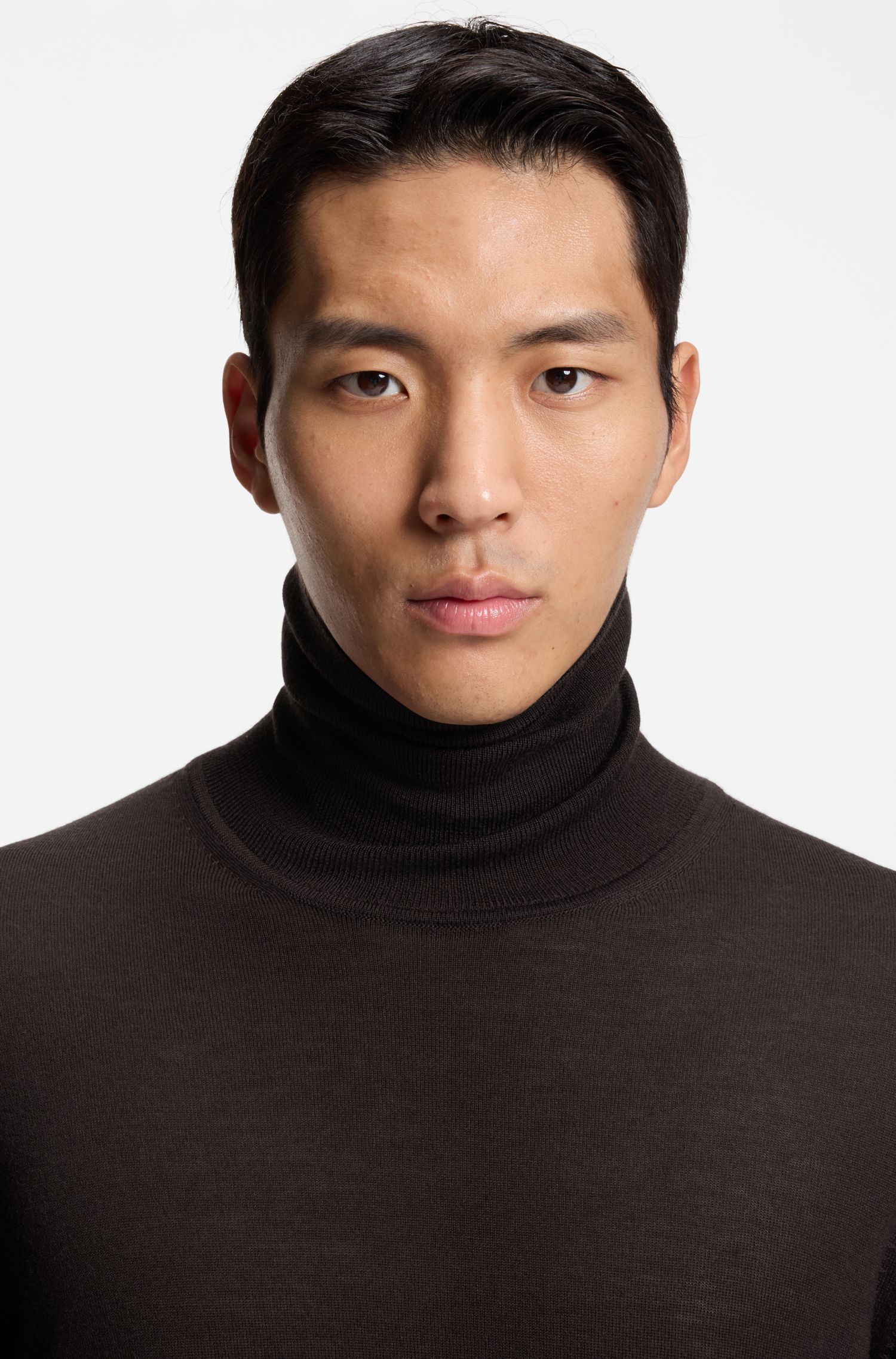 BOSS - Áo sweater dáng slim-fit