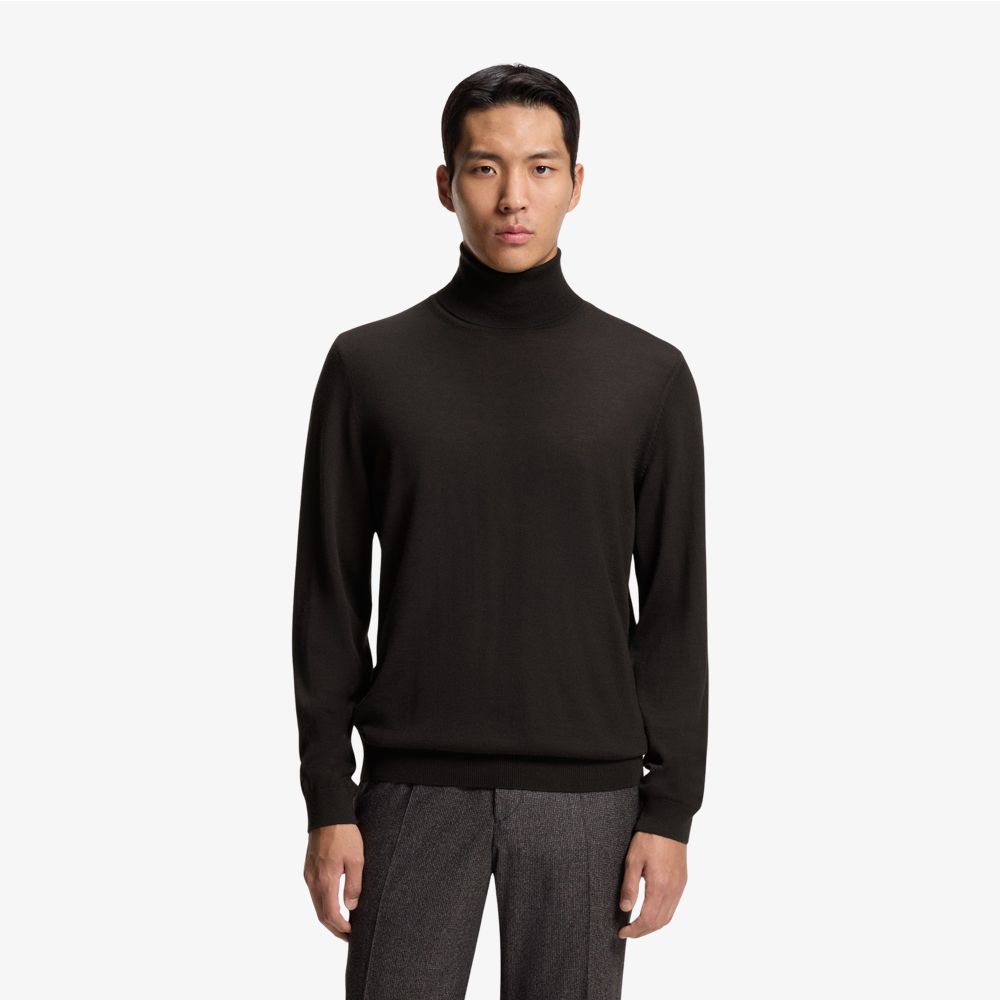 BOSS - Áo sweater dáng slim-fit