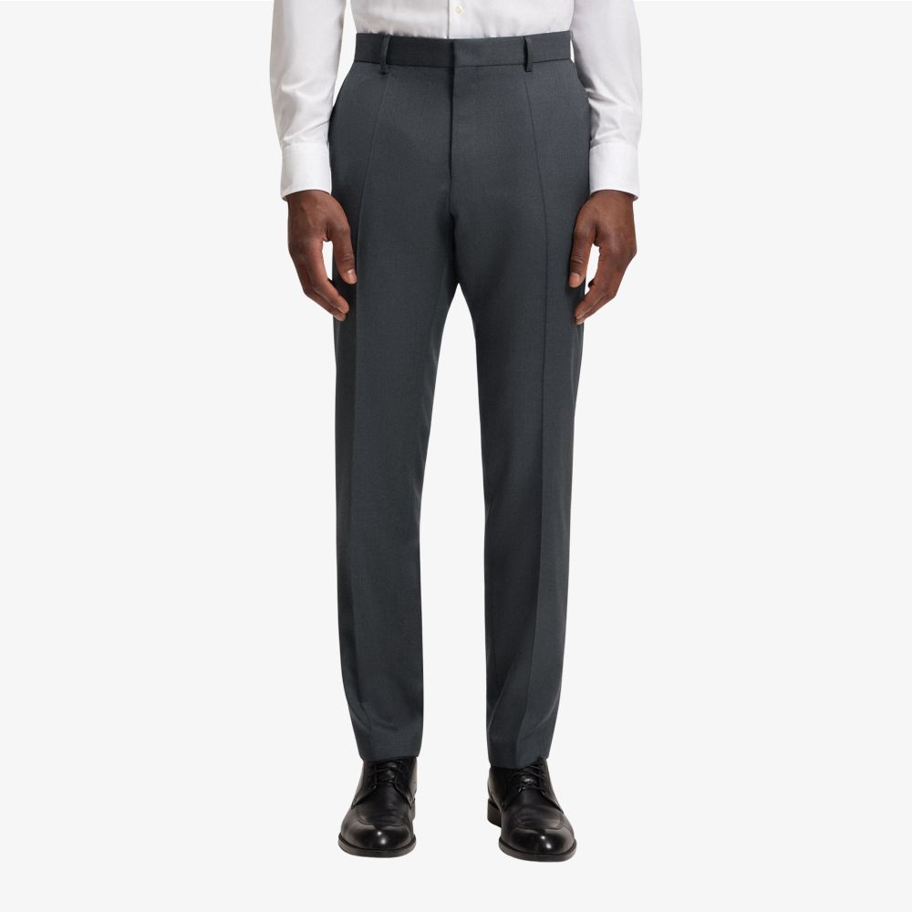 BOSS - Quần âu dáng ôm slim fit từ len virgin serge