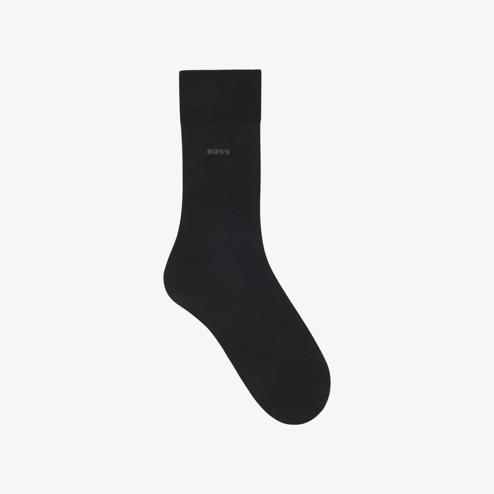 BOSS - Vớ dài thông thường có logo, làm từ chất liệu pha len
