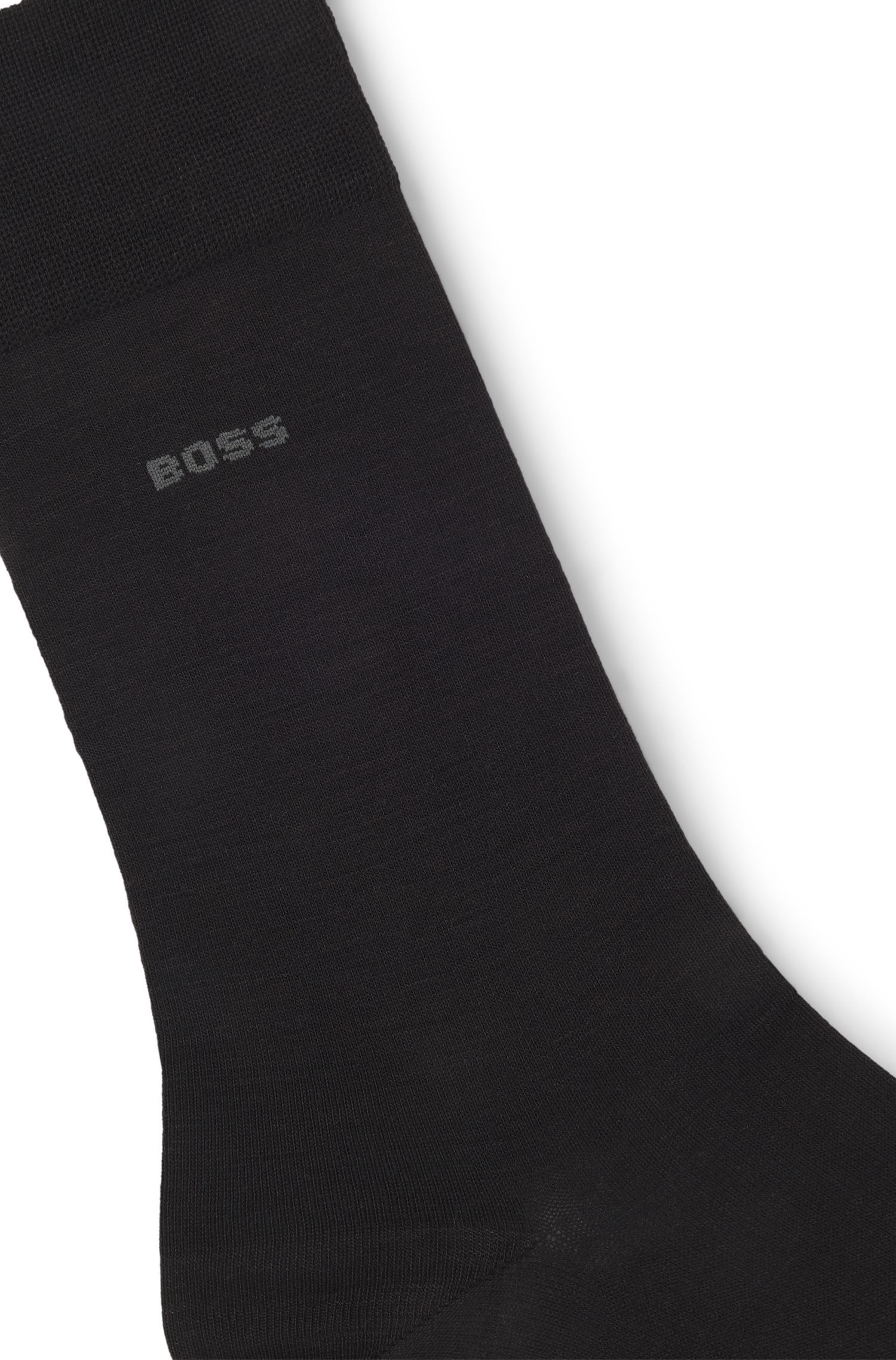 BOSS - Vớ dài thông thường có logo, làm từ chất liệu pha len