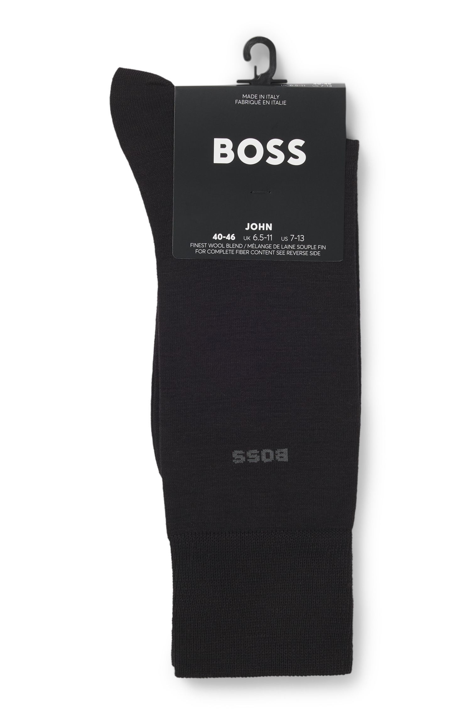 BOSS - Vớ dài thông thường có logo, làm từ chất liệu pha len