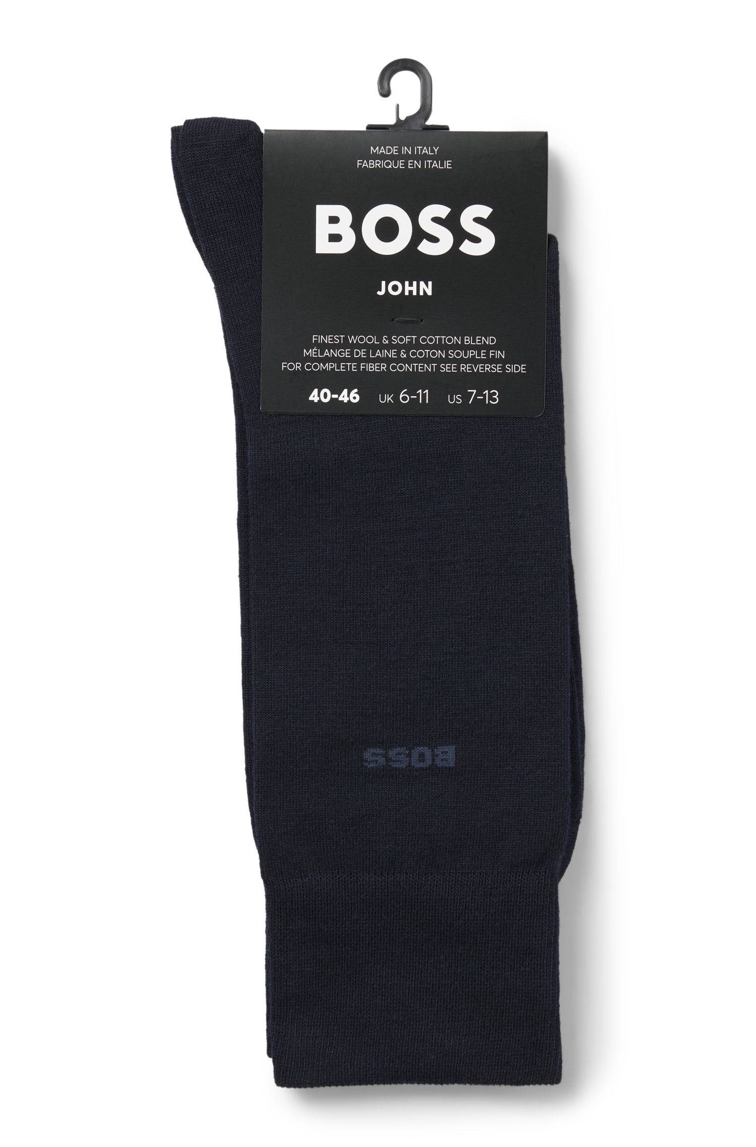 BOSS - Vớ dài thông thường có logo, làm từ chất liệu pha len