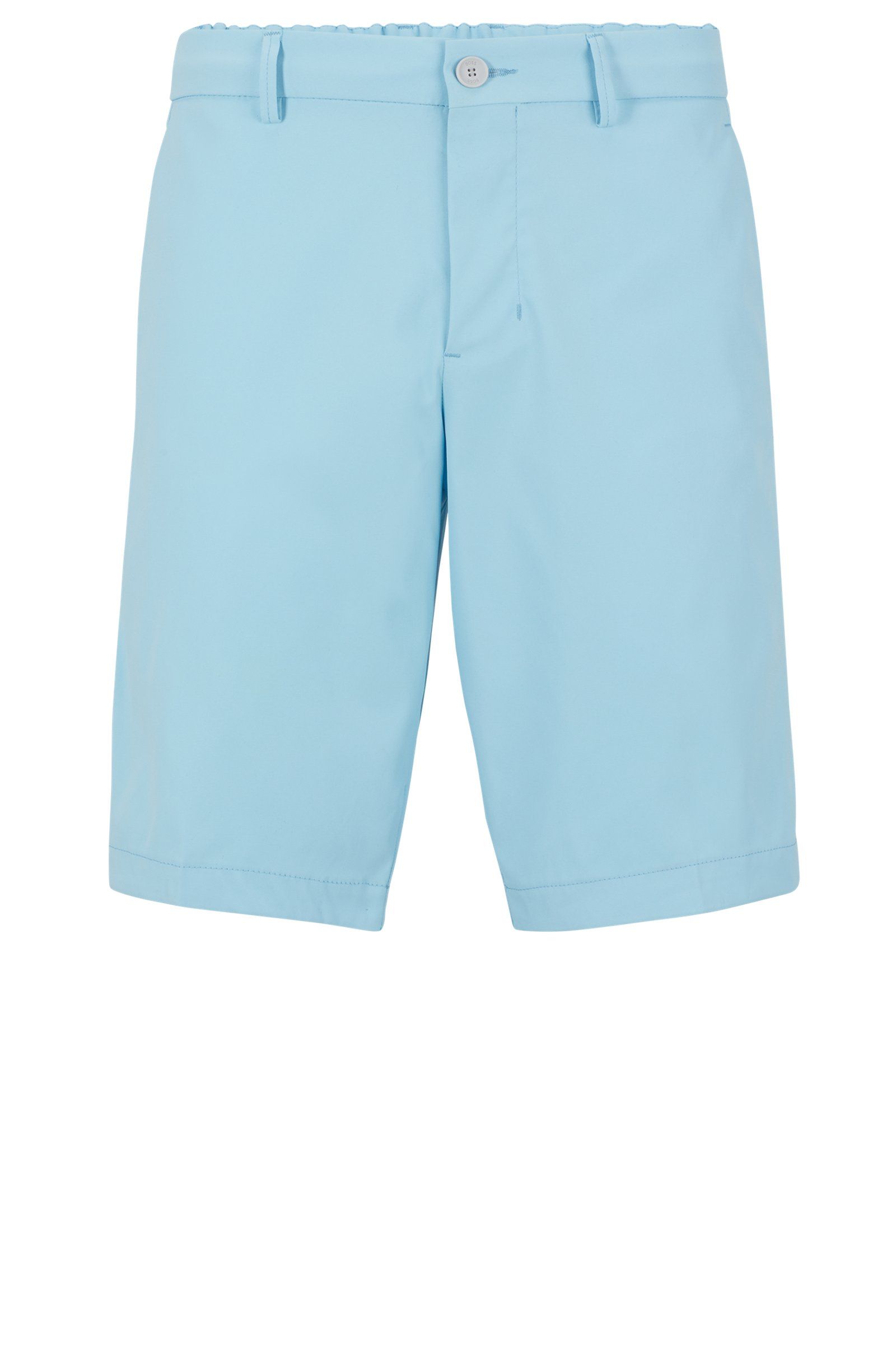 BOSS - Quần short dáng ôm slim fit vải twill chống thấm nước
