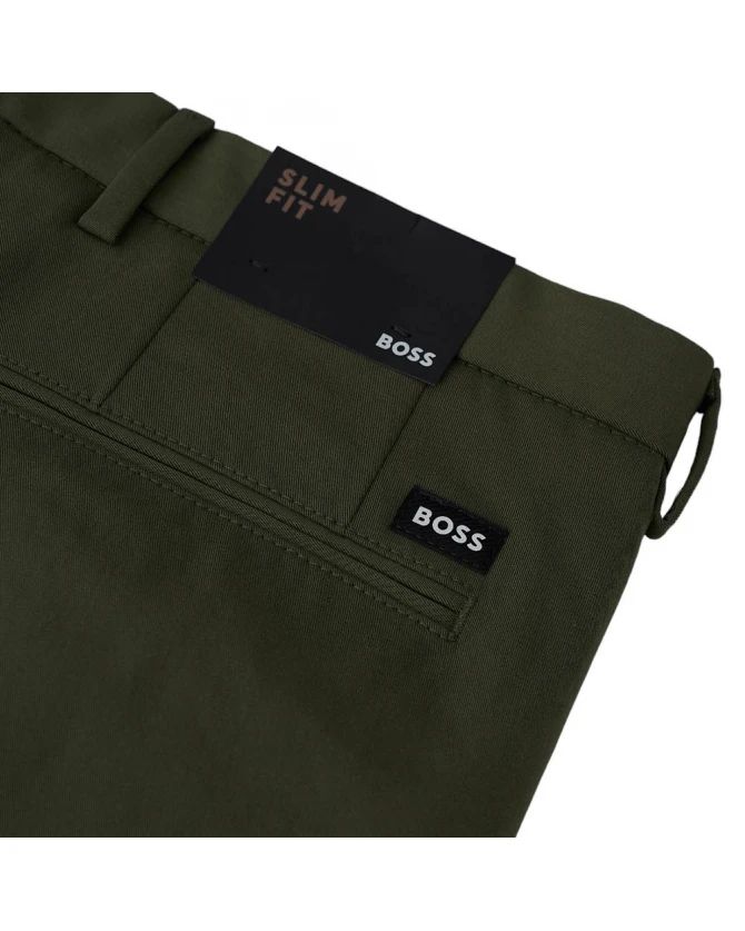 BOSS - Quần dáng ôm slim fit vải cotton pha