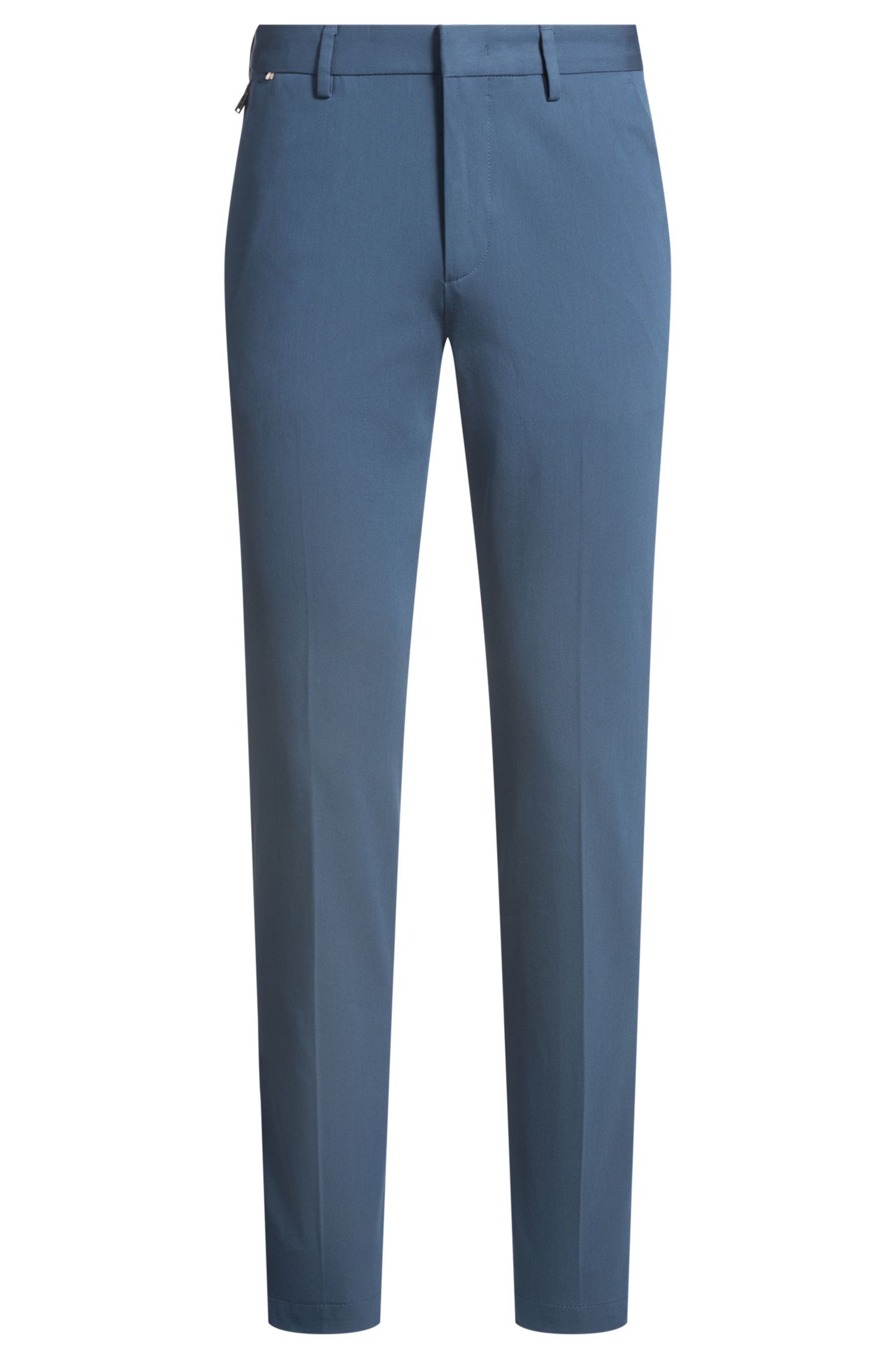 BOSS - Quần dáng ôm slim fit vải cotton pha