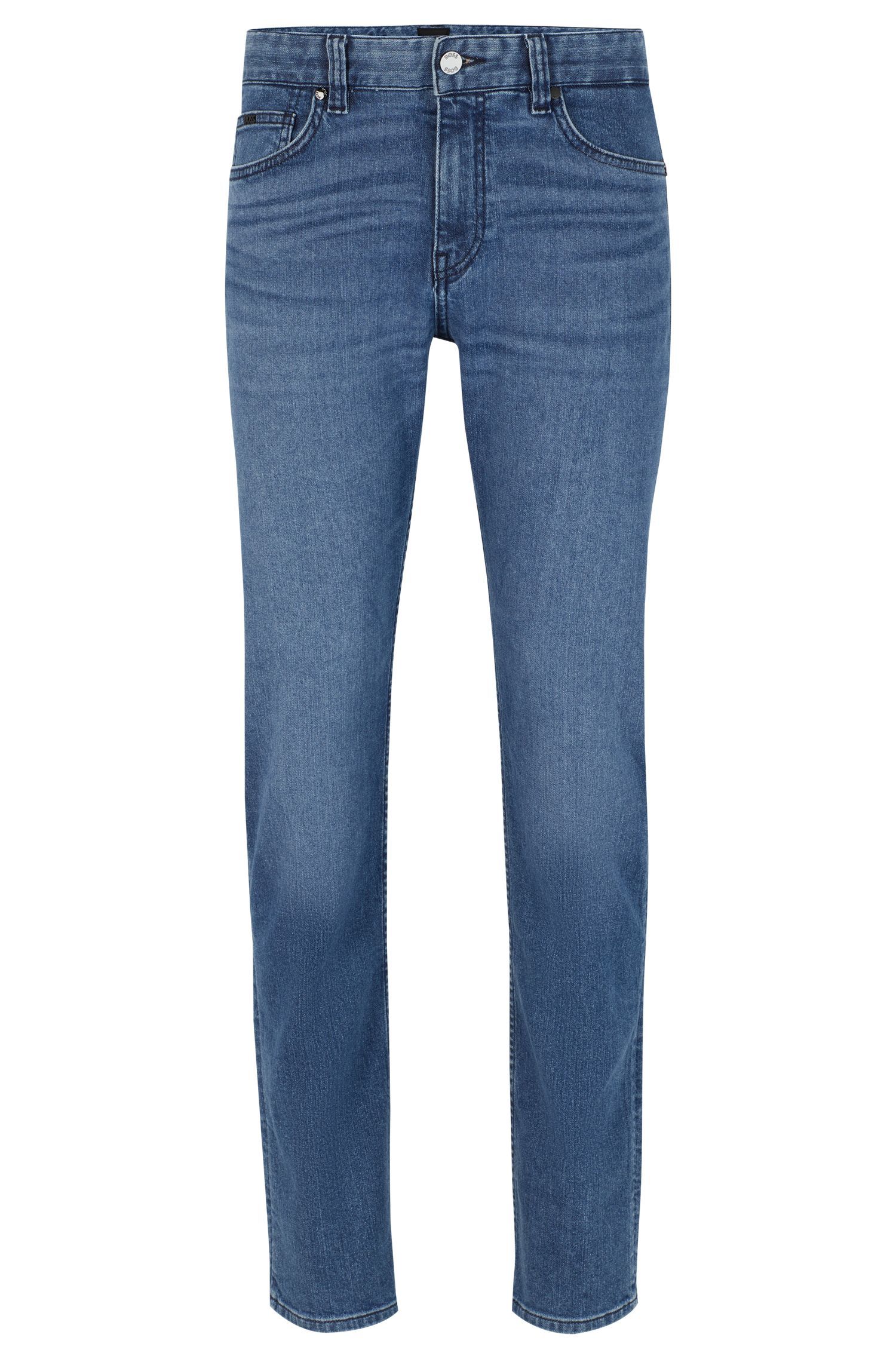 BOSS - Quần jeans dáng ôm slim fit từ denim co giãn
