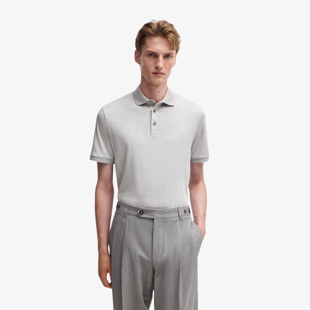 BOSS - Áo polo dáng regular fit từ cotton mercerized cao cấp